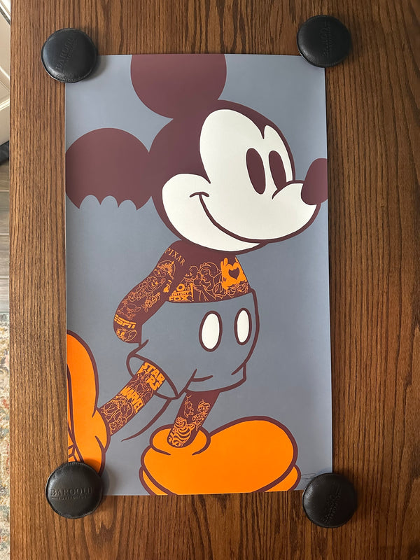 Raid71 - Tatted Up Mickey "My Heart and Soul" - 18x30 - Limited Edition Poster