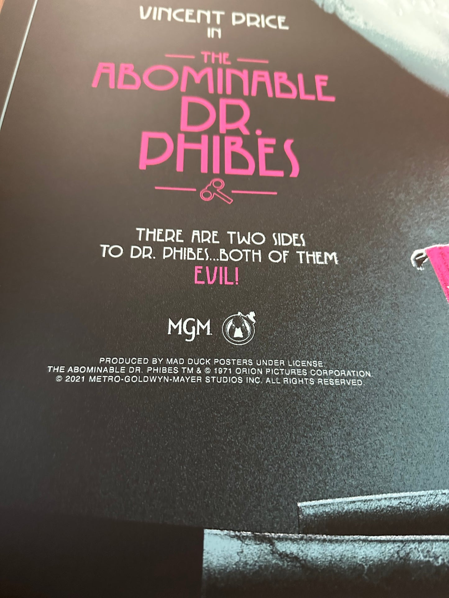 Matt Ryan Tobin - The Abominable Dr. Phibes 24x36 movie poster - detail image 7