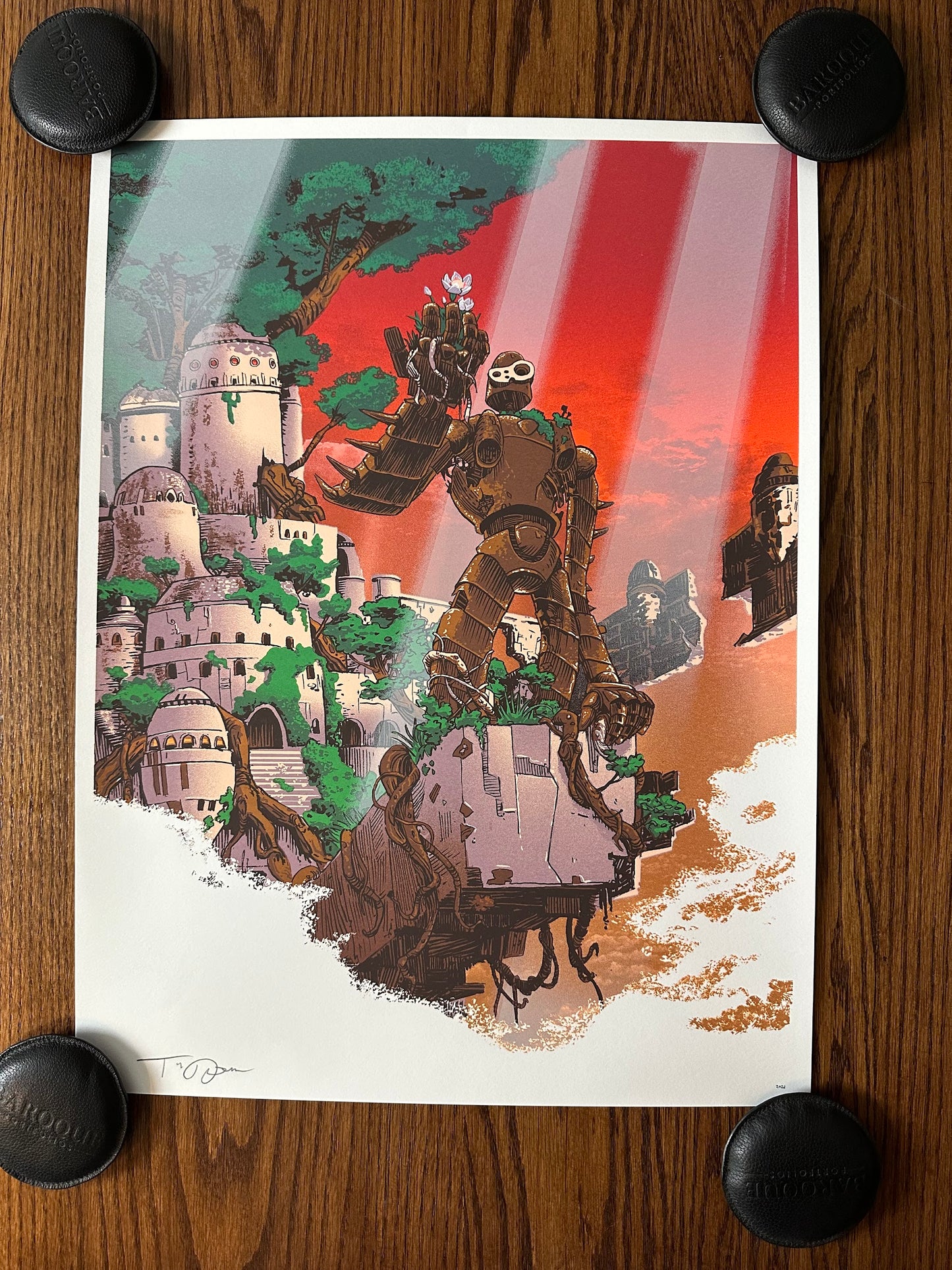 Tim Doyle - Miyazaki Castle in the Sky 18x24 art print