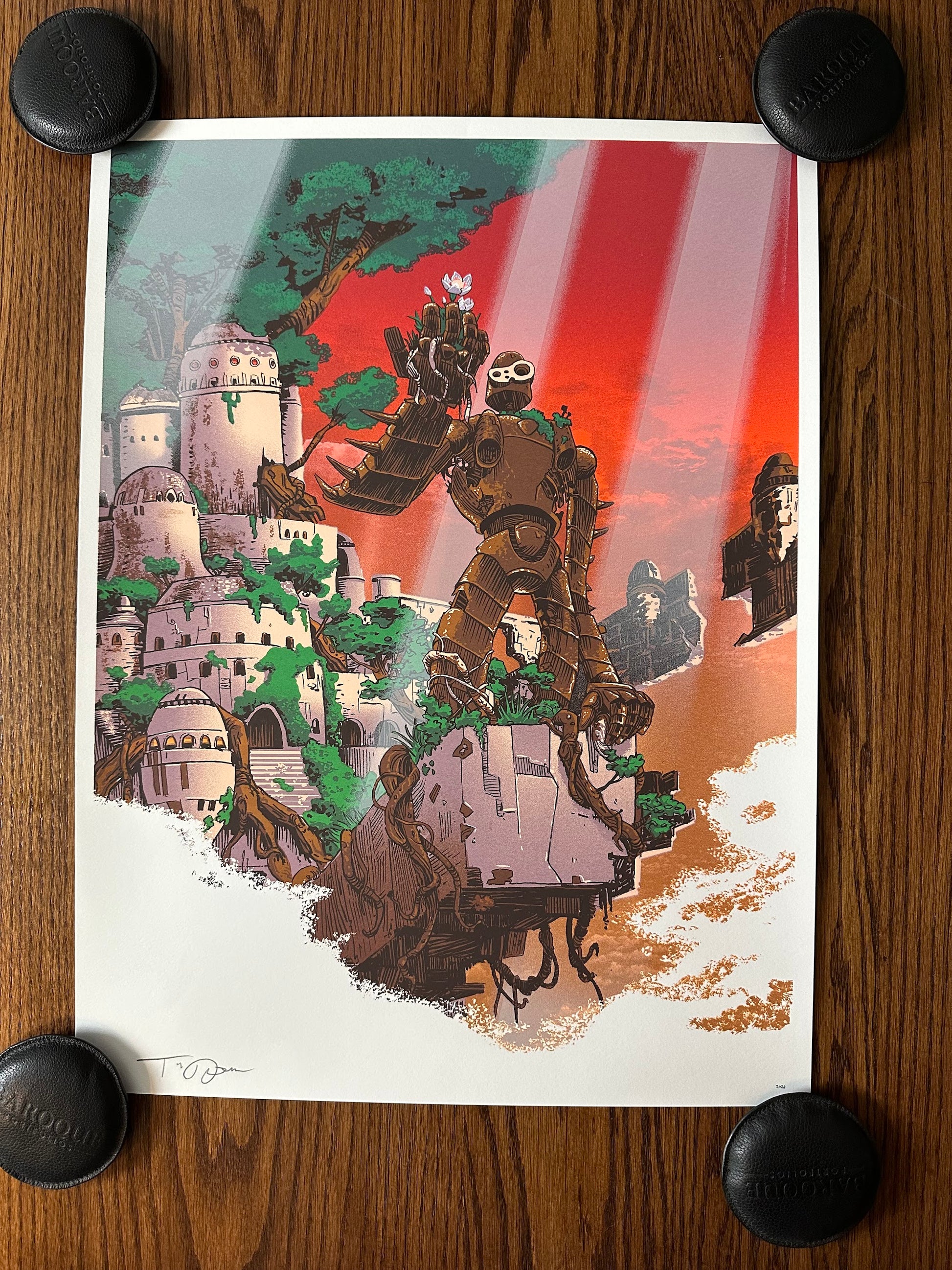 Tim Doyle - Miyazaki Castle in the Sky 18x24 art print