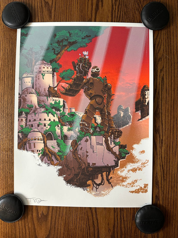 Tim Doyle - Miyazaki Castle in the Sky - 18x24 - Limited Edition Print