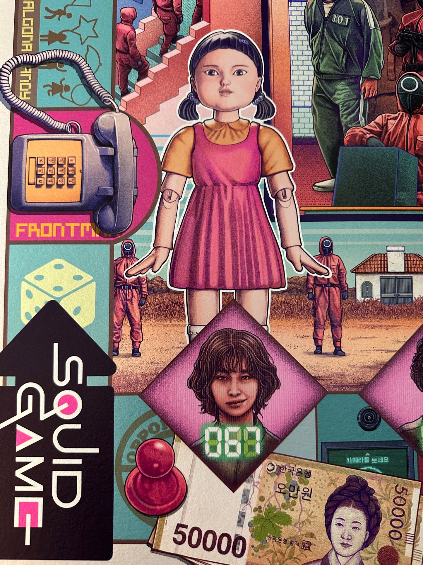 Ise Ananphada - Squid Game Variant 24x36 movie poster - detail image 6