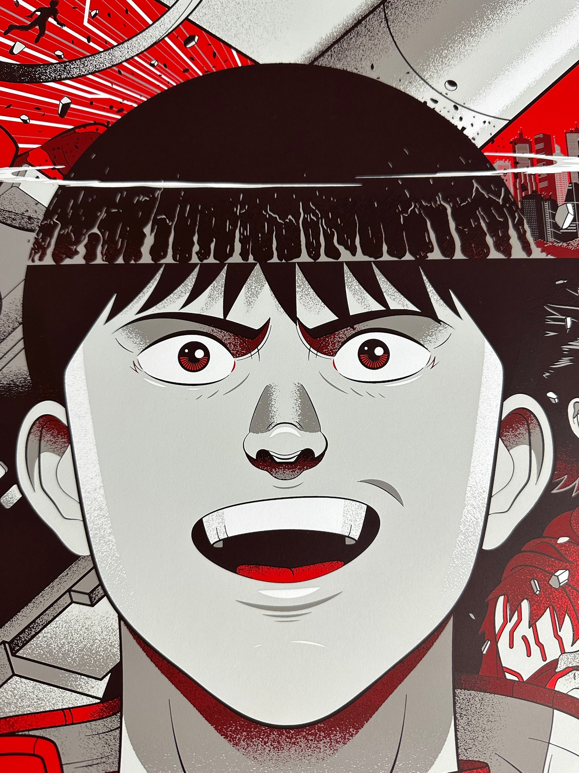 Guillaume Morellec - Akira "Kung-Fu Theater" 18x24 movie poster - detail image 3