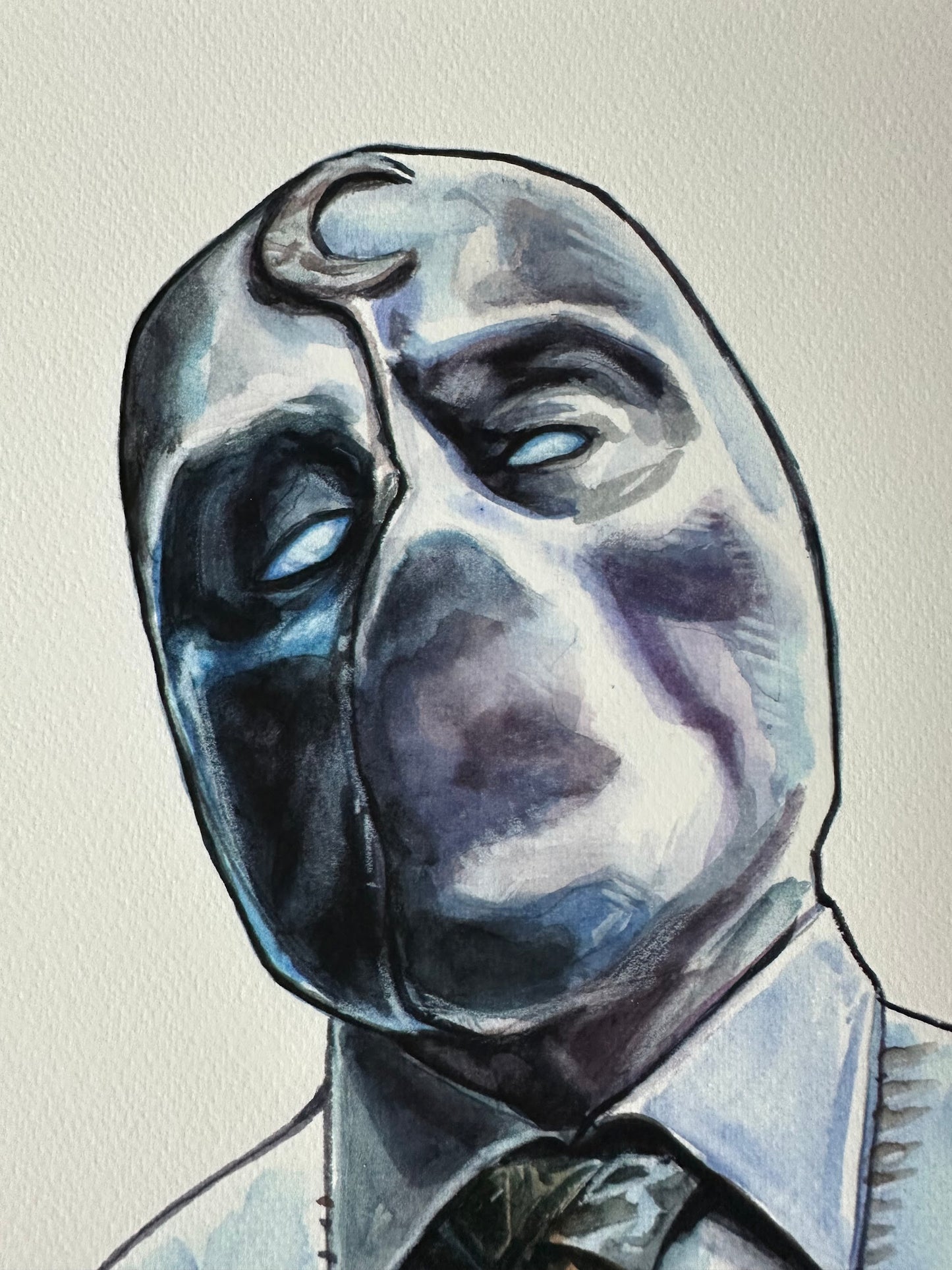 Tim Doyle - Shiny Objects Moon Knight 12x16 art print - detail image 2