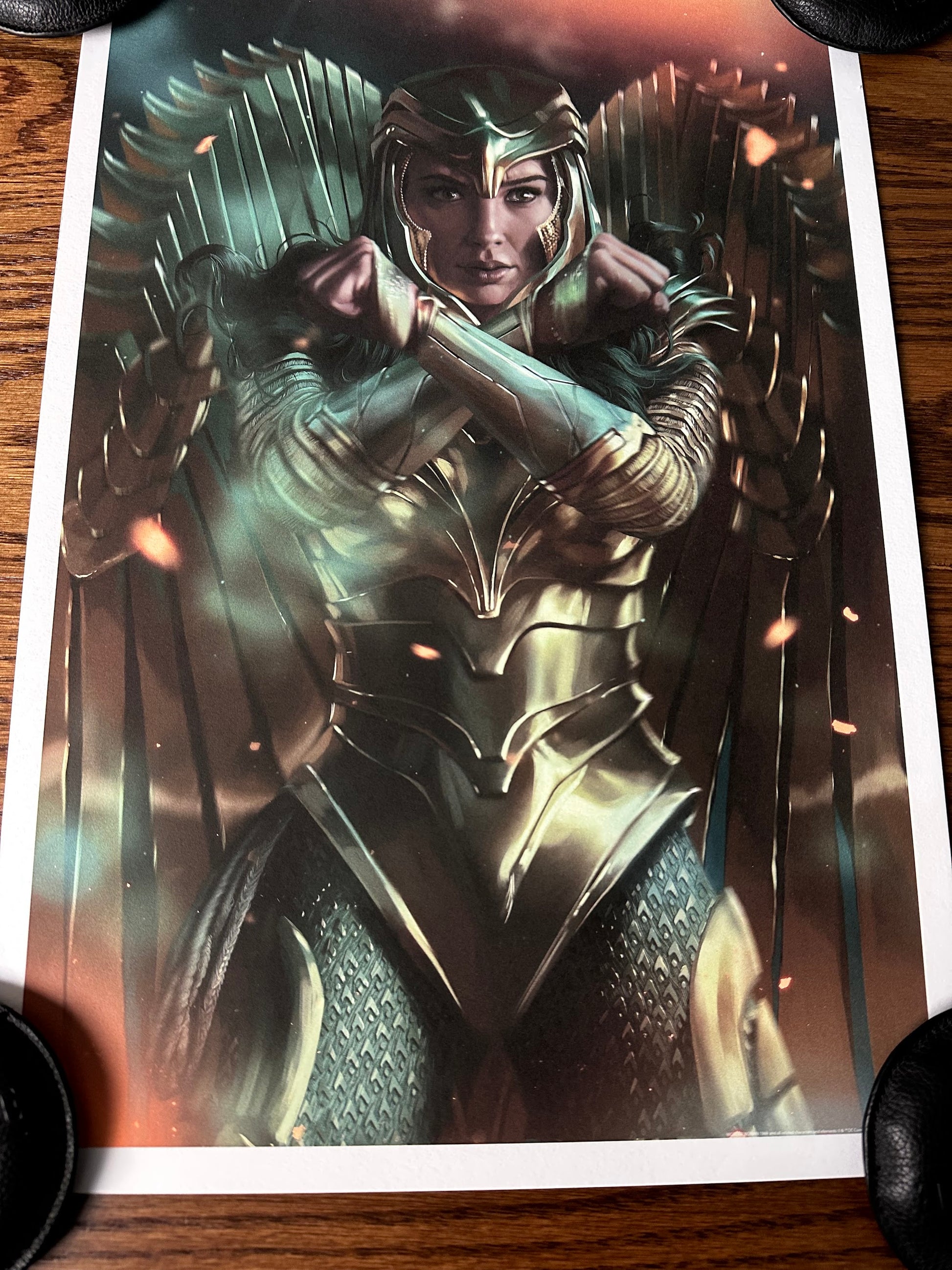 Ann Bembi - Wonder Woman 13x19 art print - detail image 4