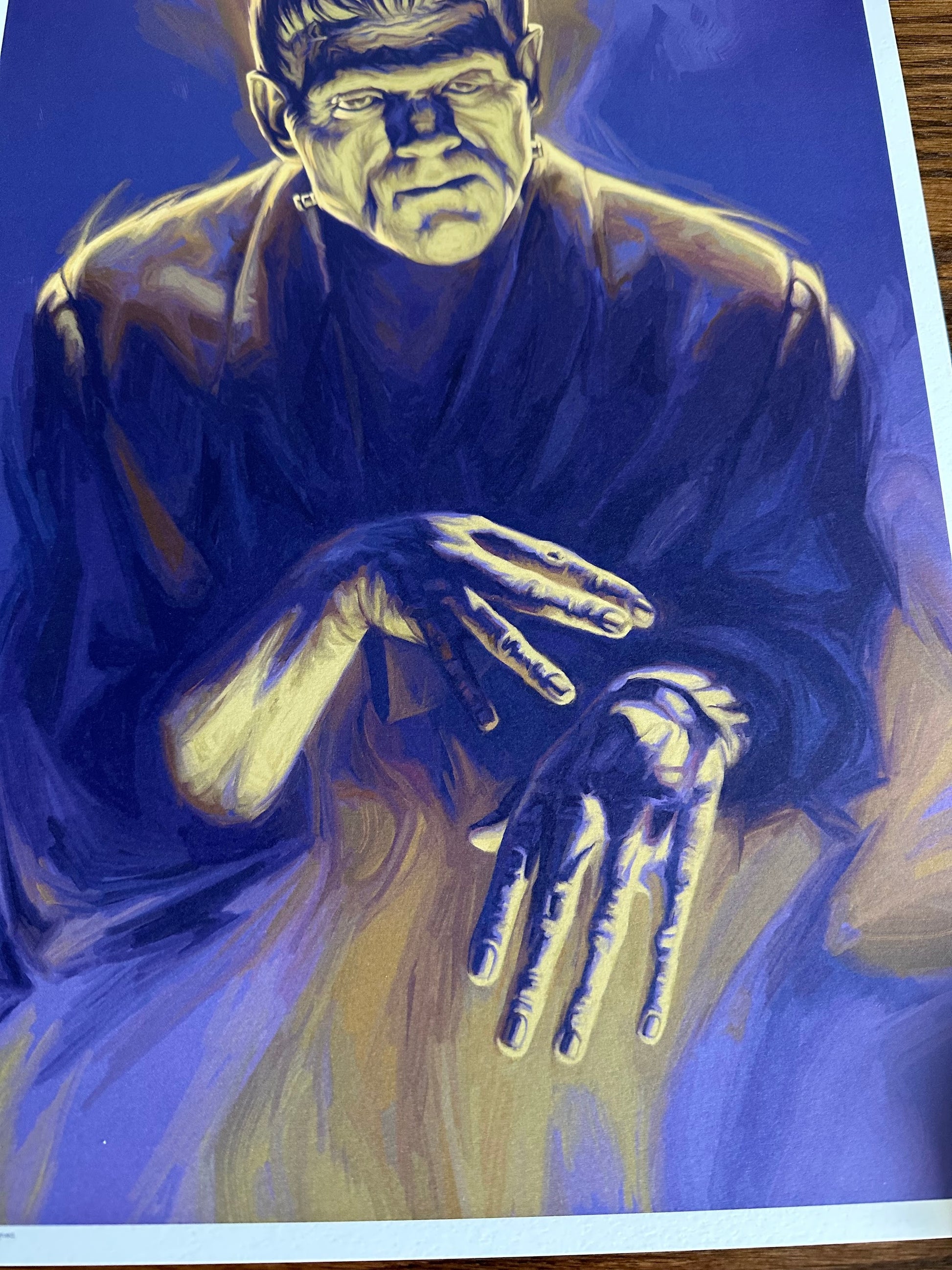 Candra Hope - Frankenstein Portrait 11.7x16.5 art print - detail image 2
