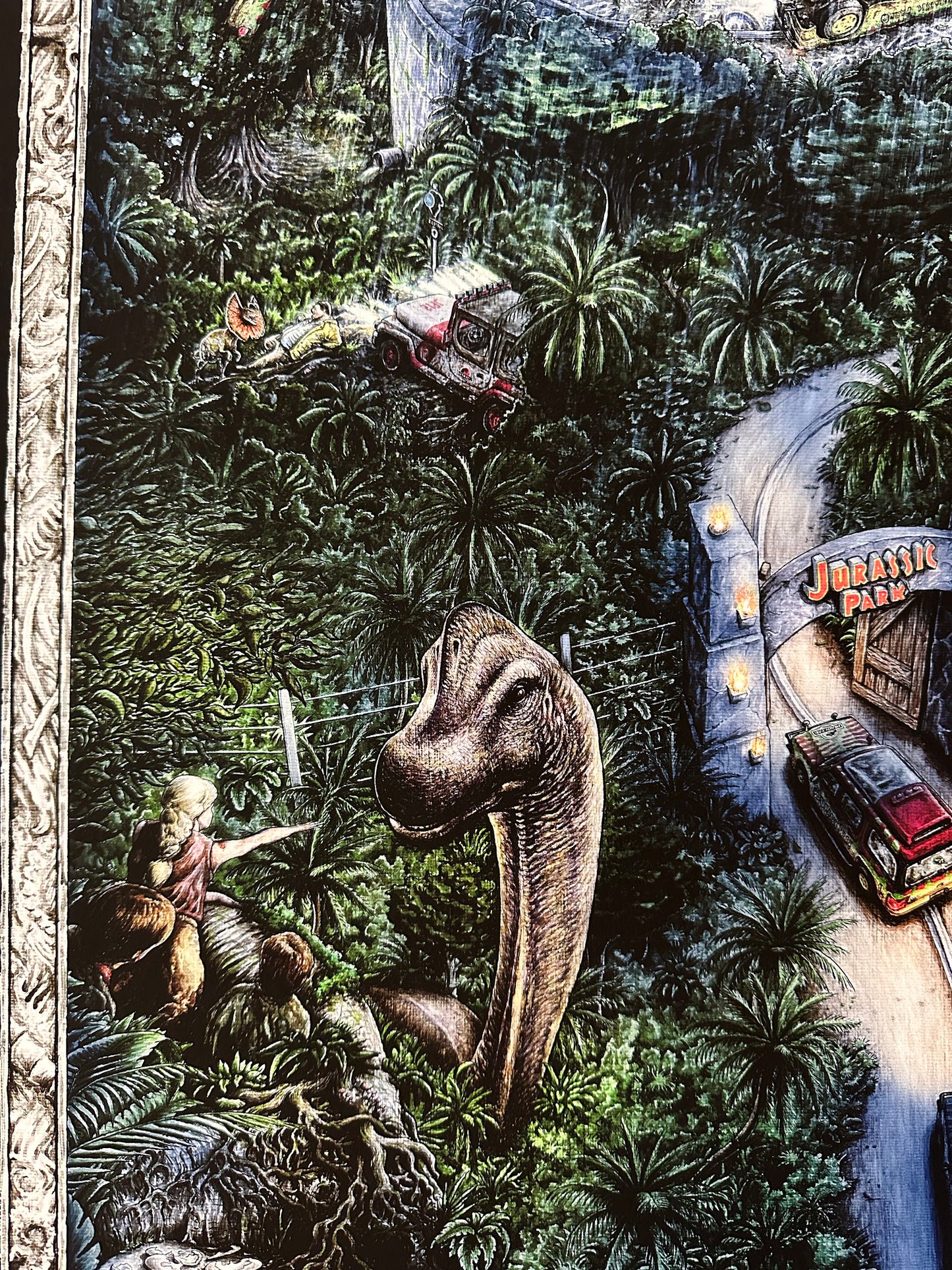 Jeff Murray - Jurassic Park Night Variant 24x36 movie poster - detail image 4