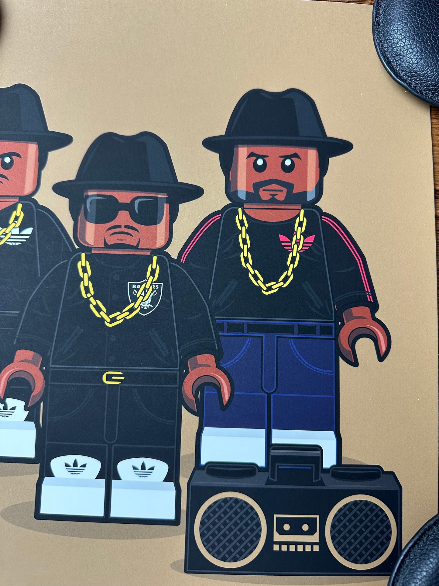 Dan Shearn - Lego Run DMC 12x12 art print - detail image 2
