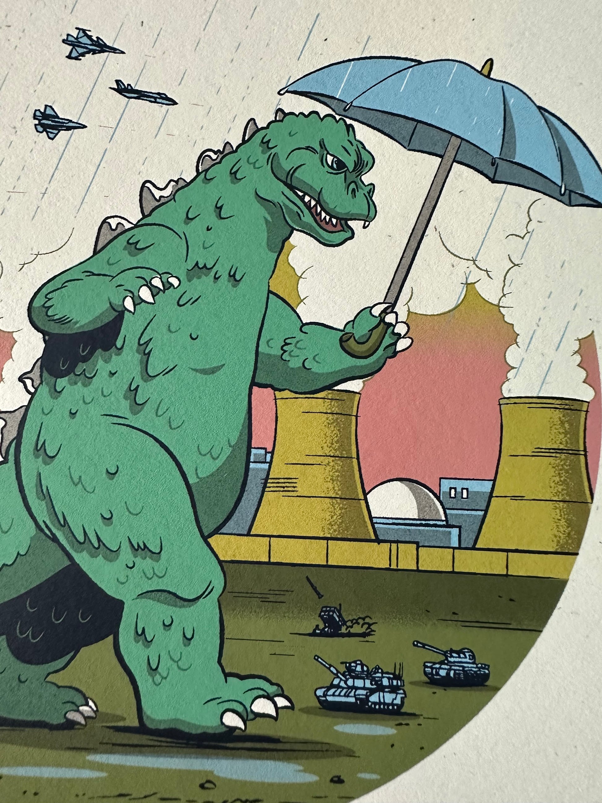 Anthony Petrie - Strange Beast Tsukin 7x7 art print - detail image 2