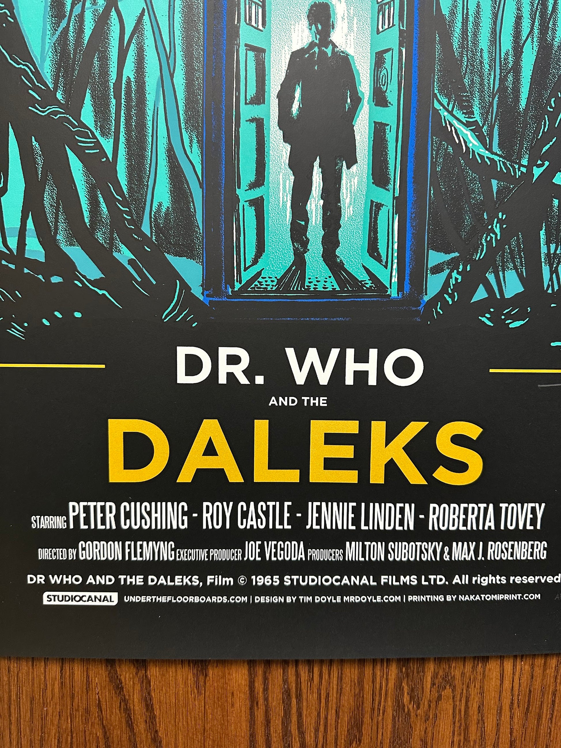 Tim Doyle - Dr. Who and the Daleks 20x36 movie poster - detail image 4