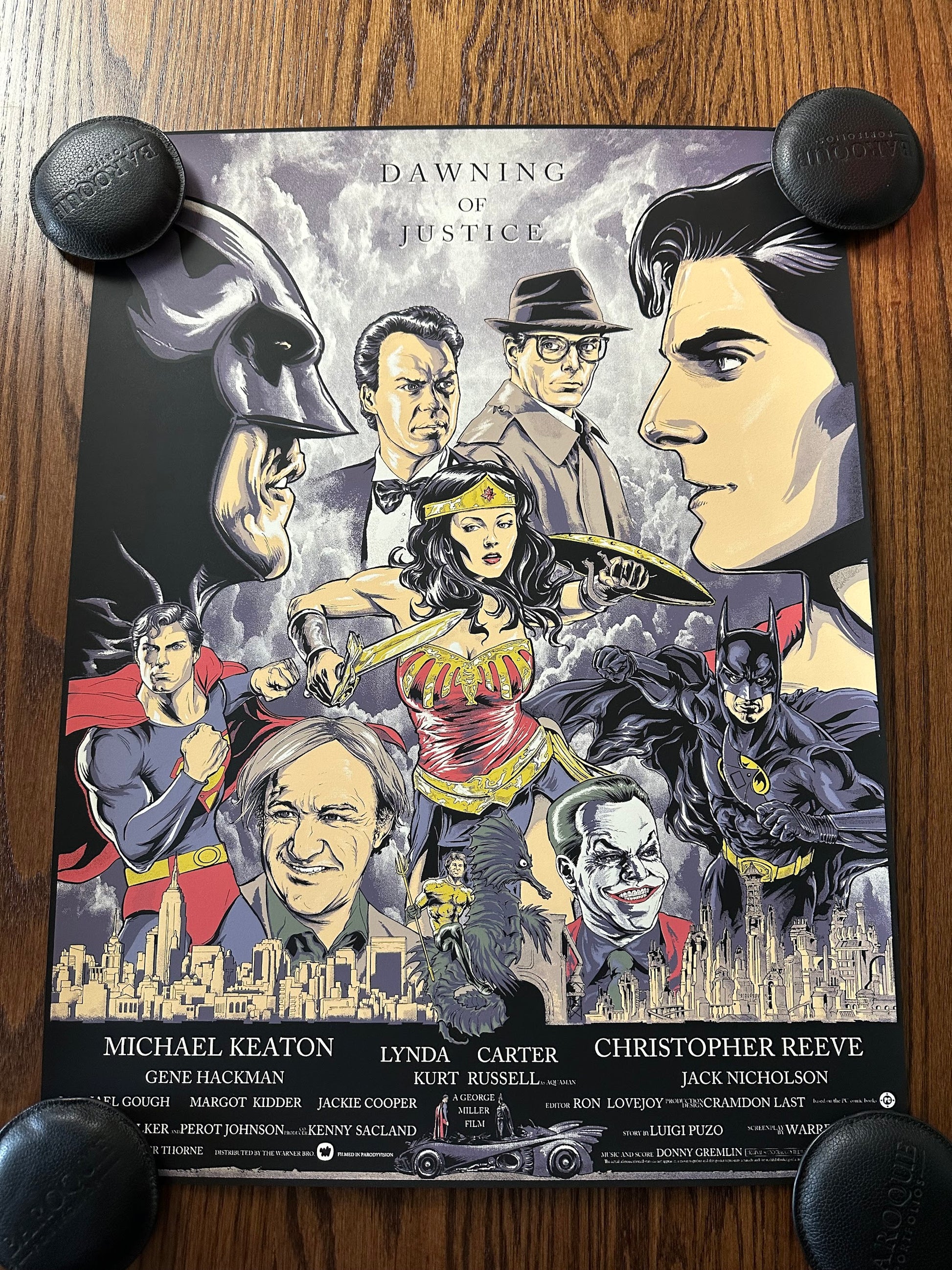 Steve Kurth - DC Batman Superman Dawning of Justice 18x24 movie poster