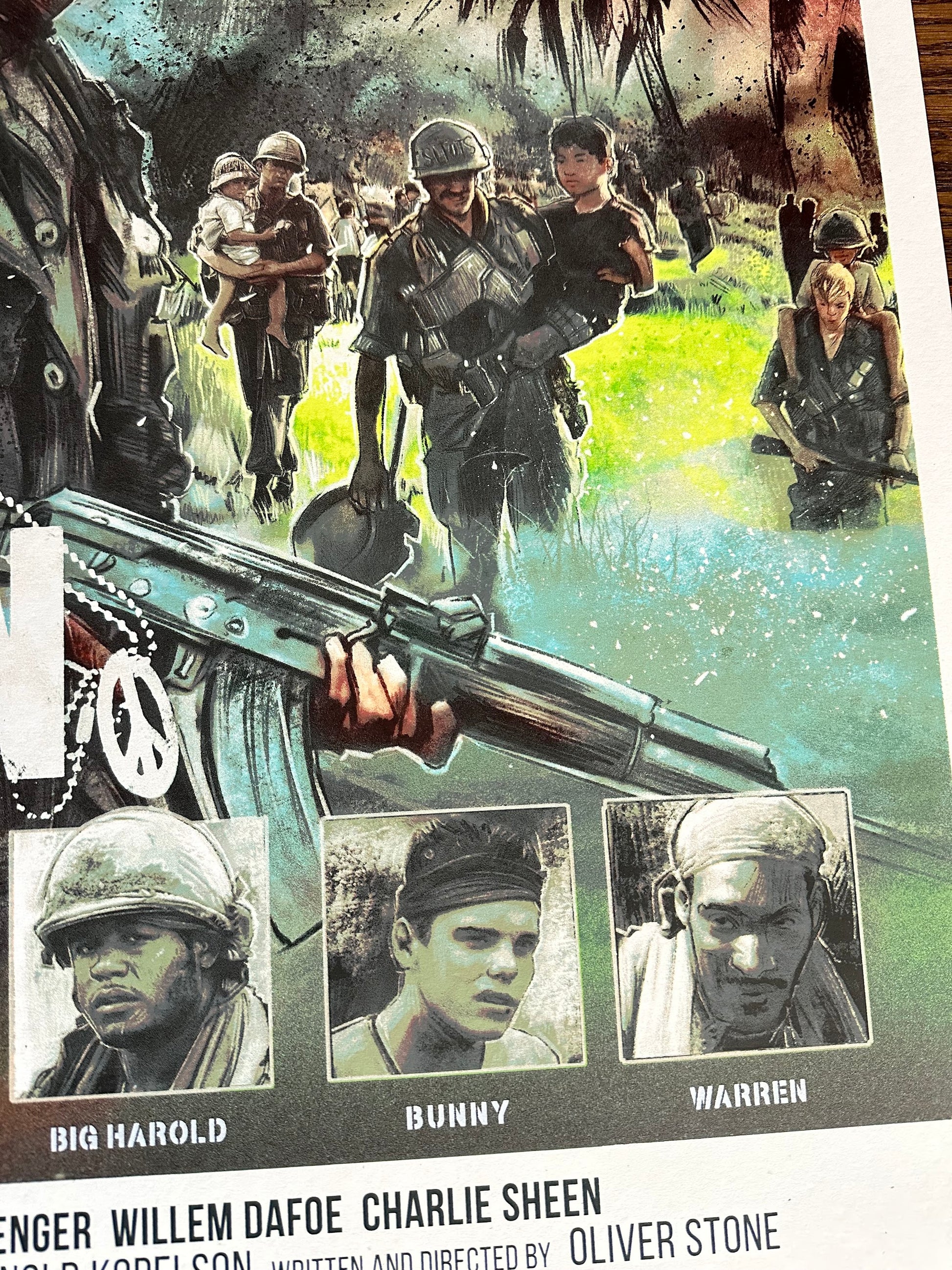 Vlad Rodriguez - Platoon 36x24 movie poster - detail image 7