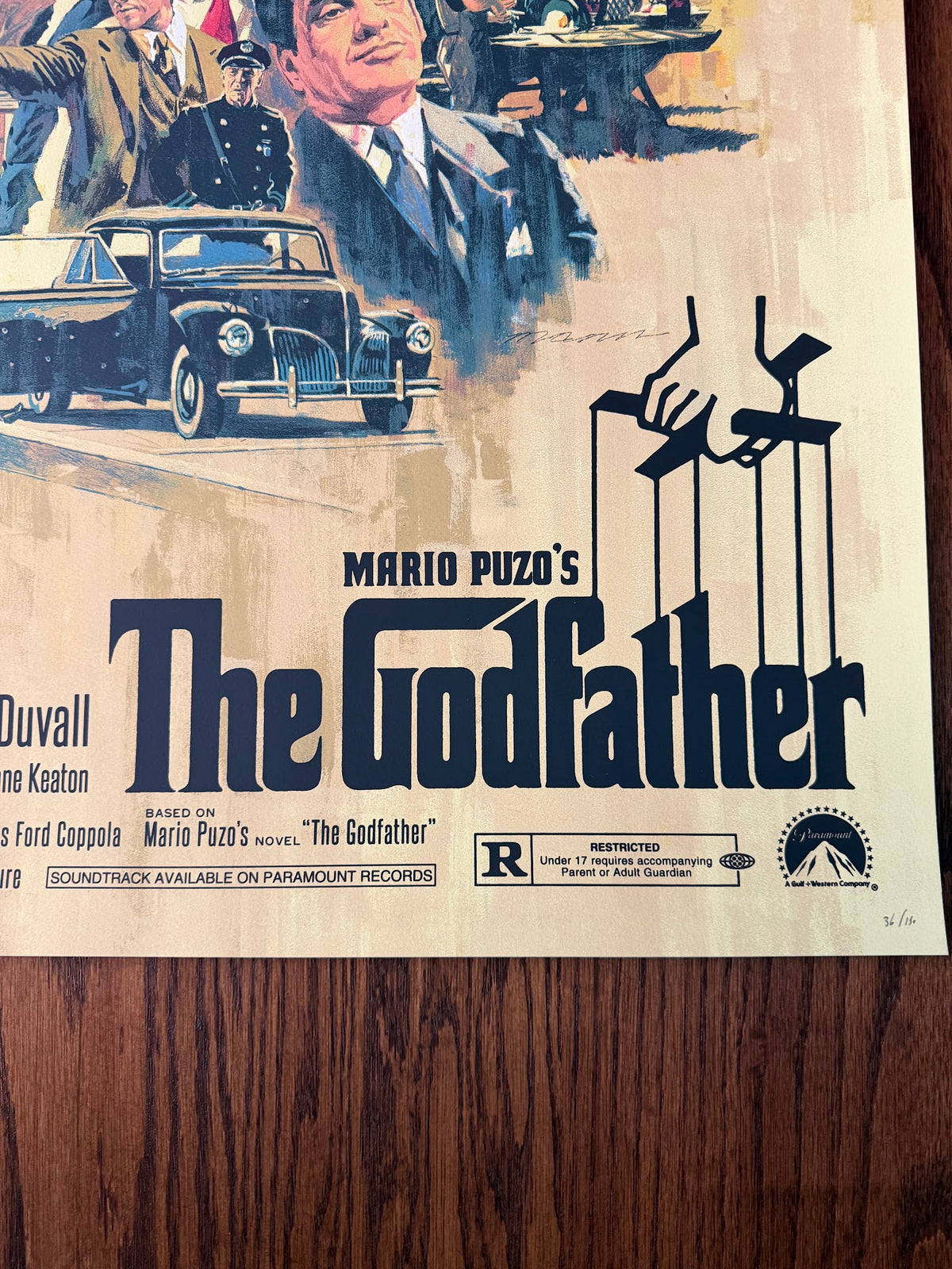 Paul Mann - The Godfather - 24x36 - Limited Edition Poster