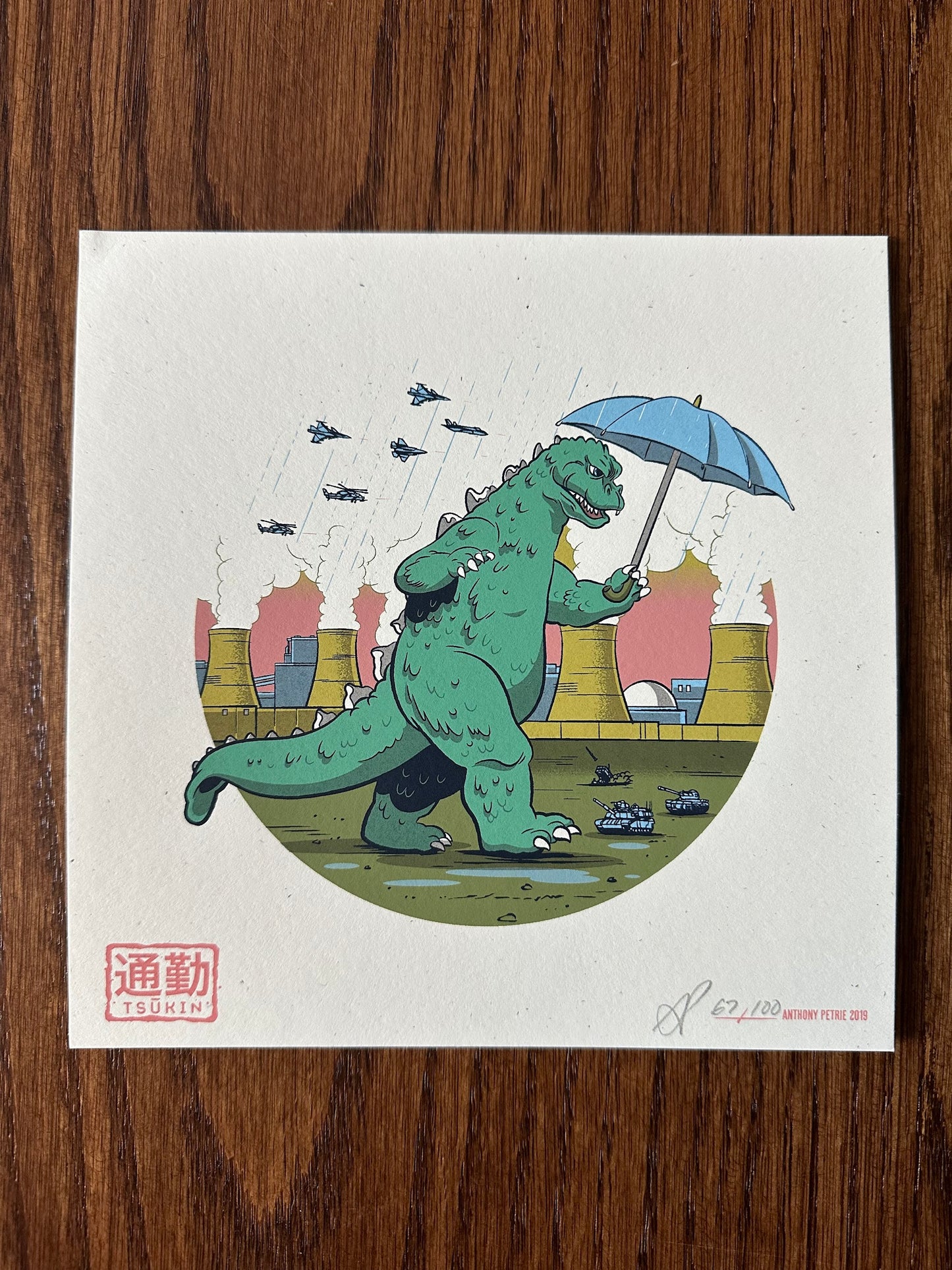 Anthony Petrie - Strange Beast Tsukin 7x7 art print