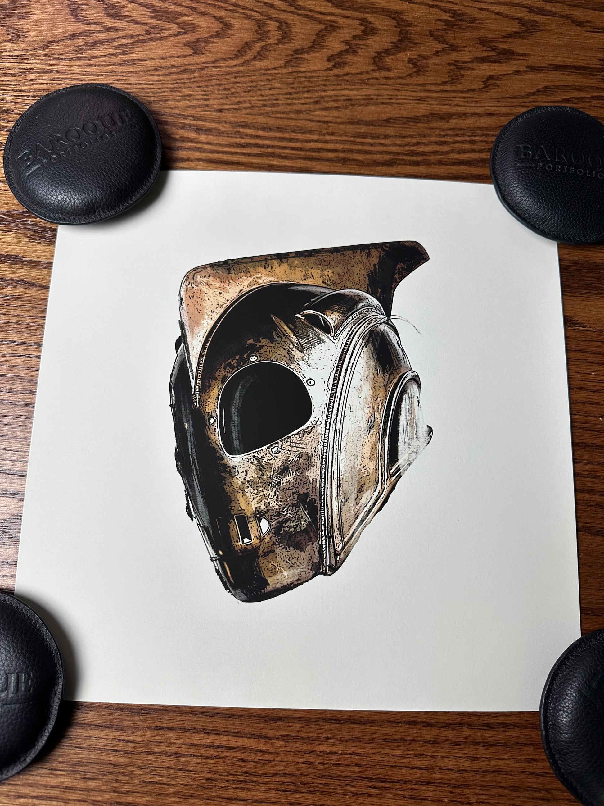 Chris Malbon - Rocketeer Helmet 12x12 art print