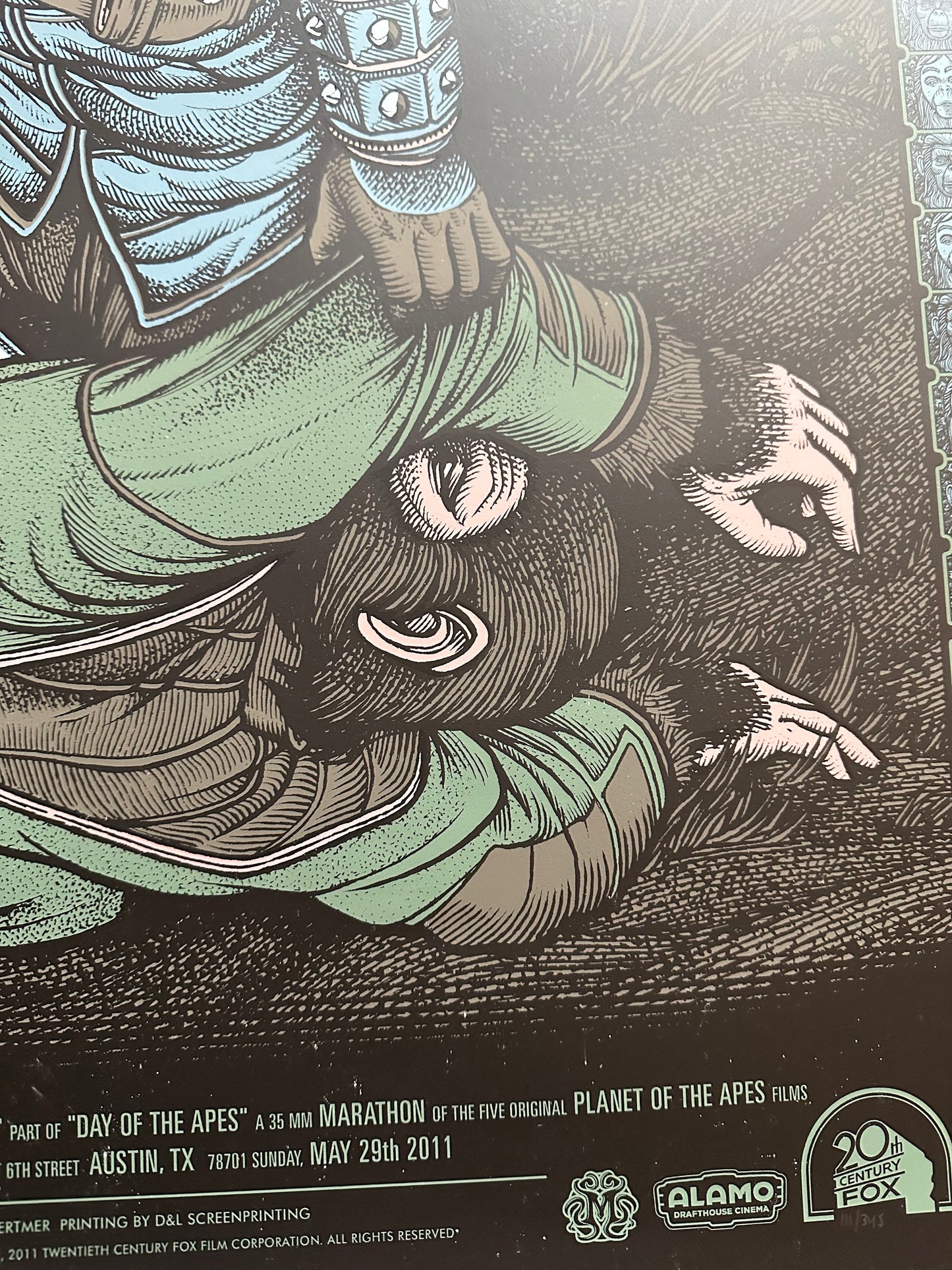 Florian Bertimer - Battle For The Planet of the Apes 24x36 movie poster - detail image 4
