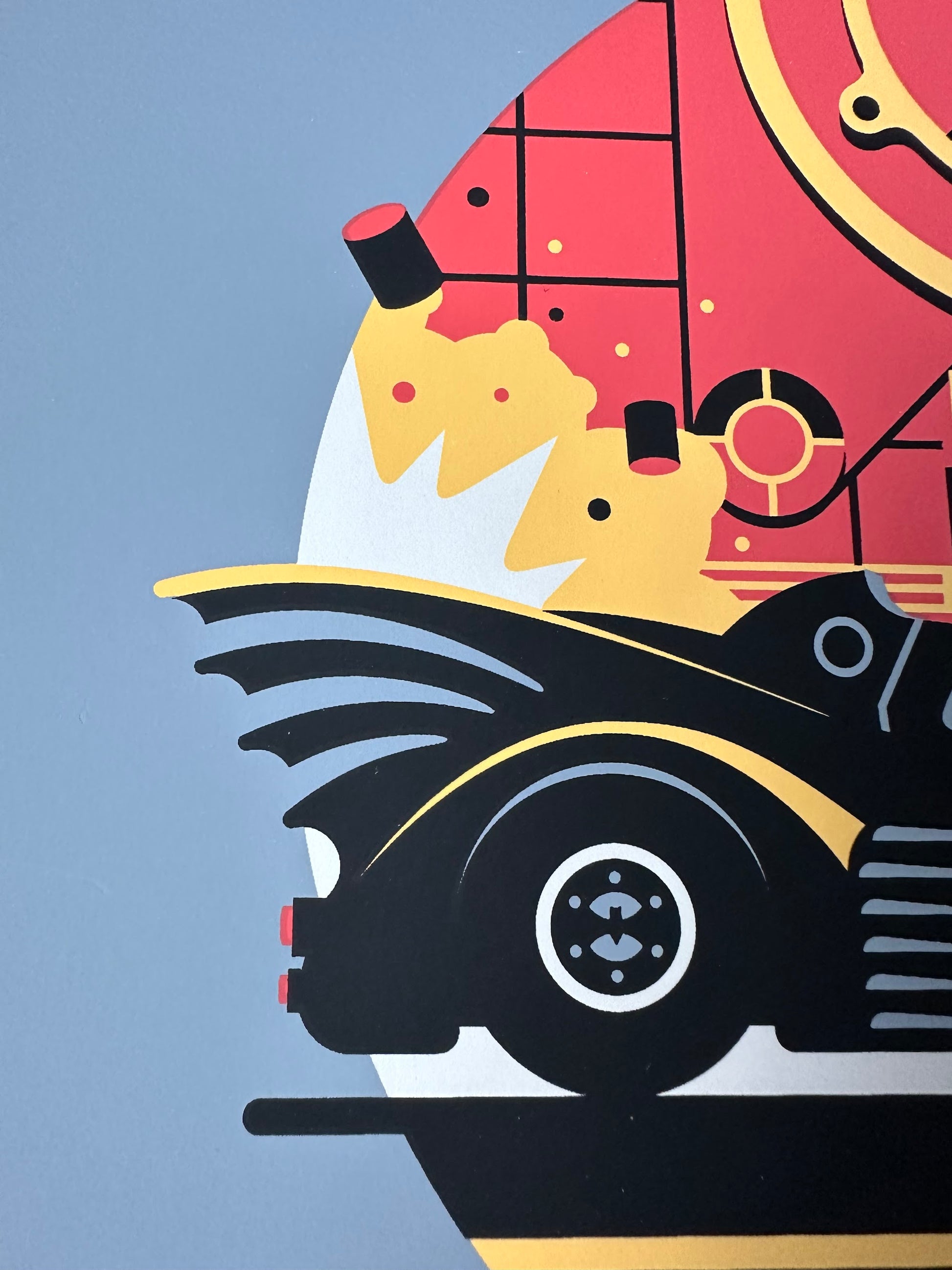 DKNG - Batmobile 12x12 art print - detail image 3