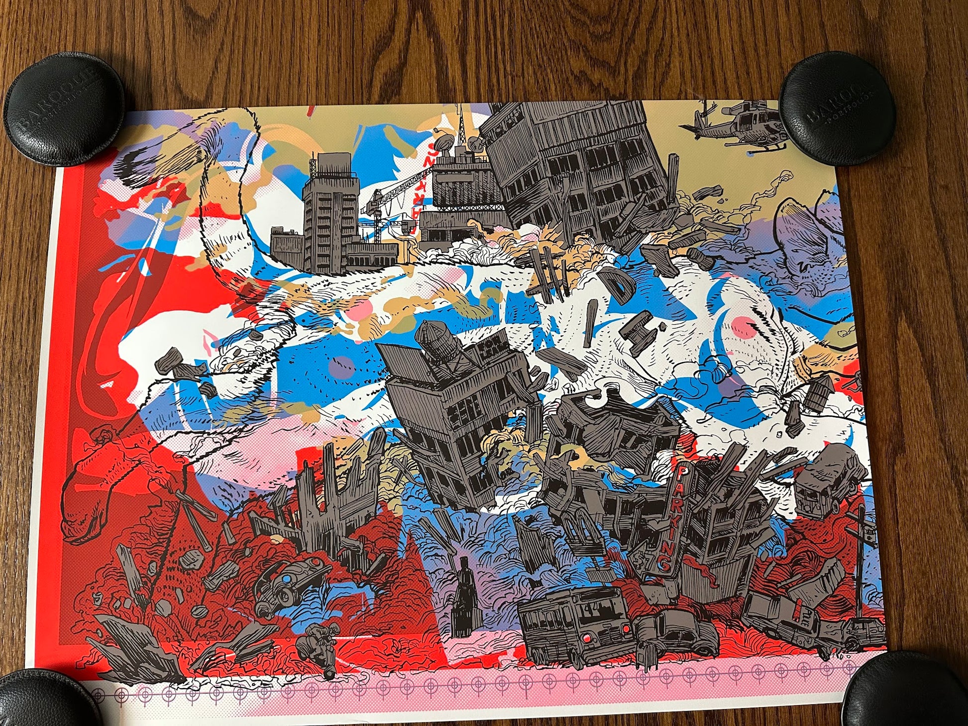 Nakatomic Inc - Catzilla Test Print 24x18 art print