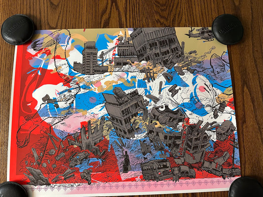 Nakatomic Inc - Catzilla Test Print 24x18 art print