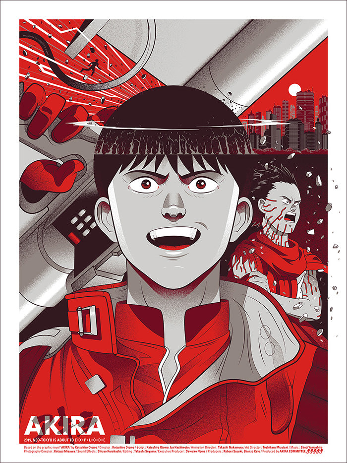 Guillaume Morellec - Akira "Kung-Fu Theater" 18x24 movie poster - detail image 8