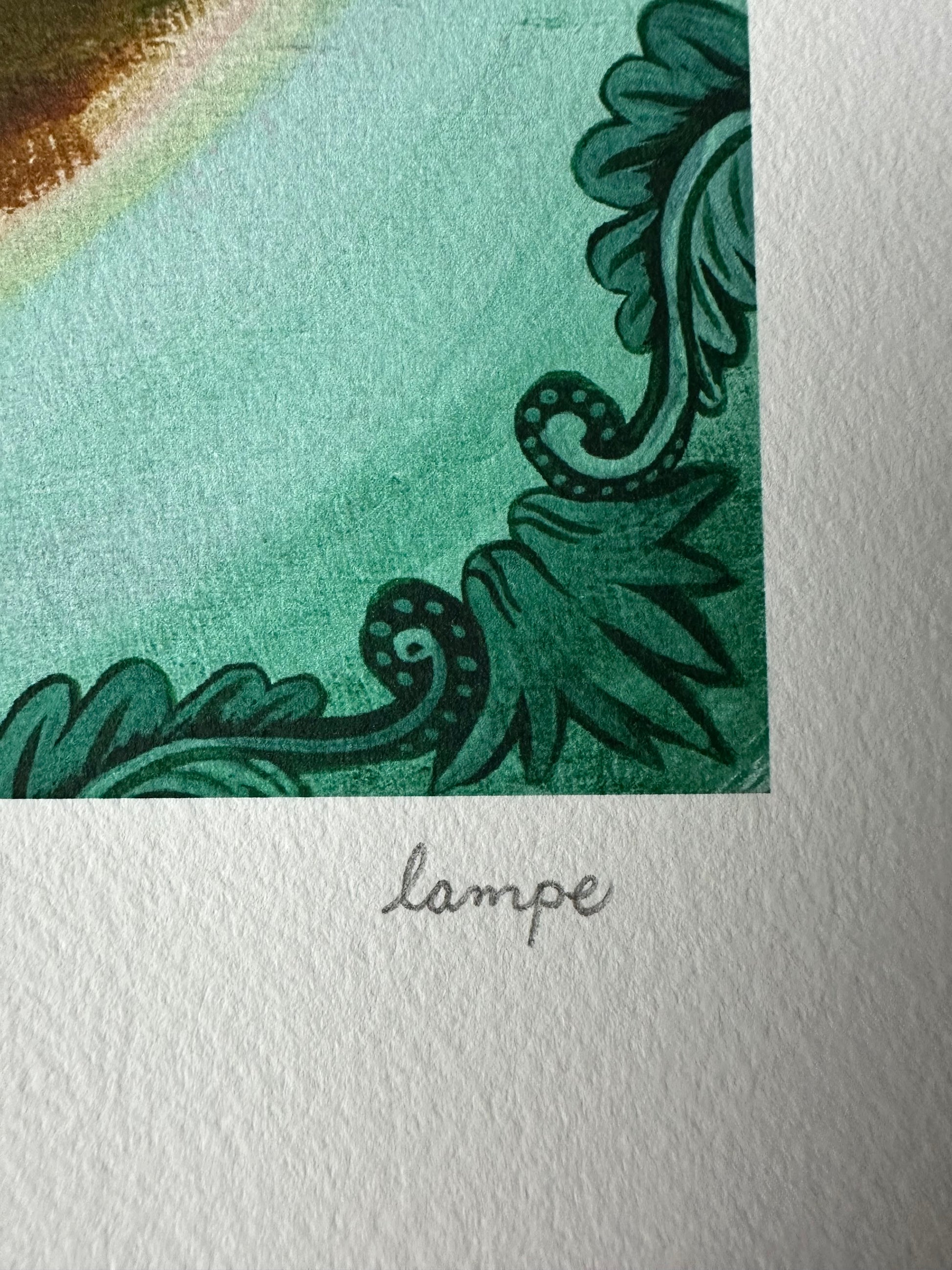 Travis Lampe - Mountaintop Scuffle 12x12 art print - detail image 2