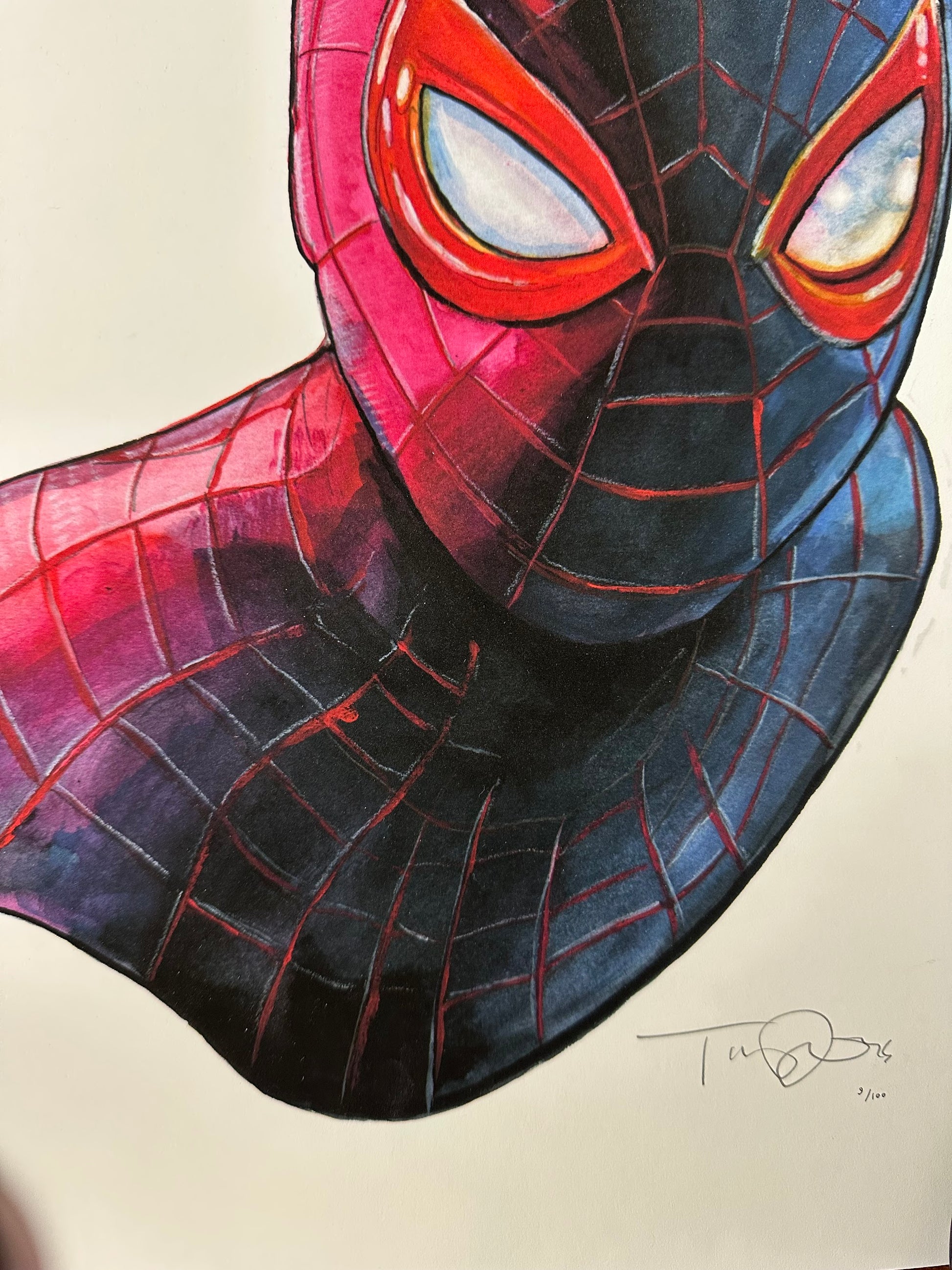 Tim Doyle - Shiny Objects Miles Morales 8x10 art print - detail image 3