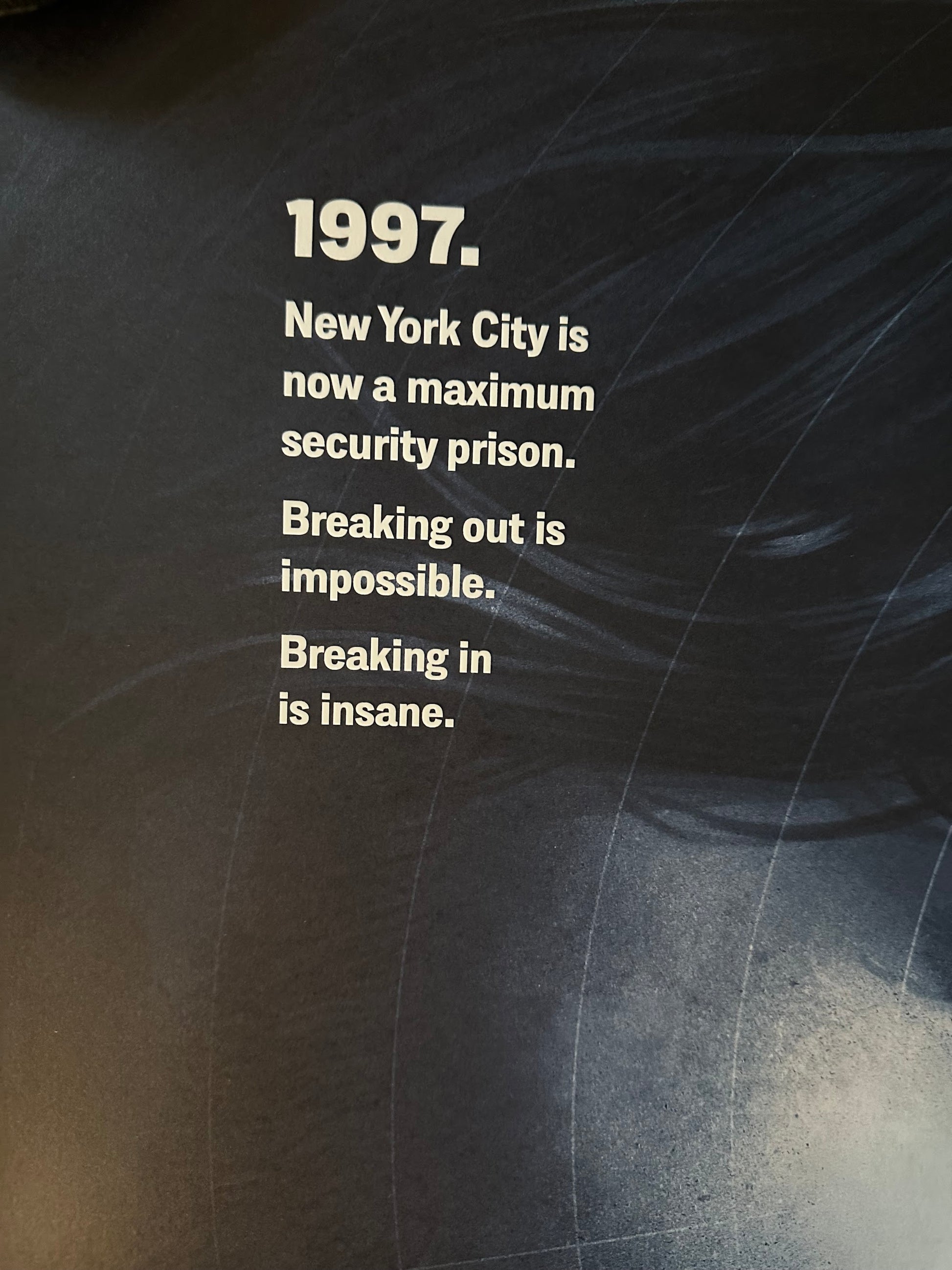 Phantom City Creative - Escape from New York 24x36 movie poster - detail image 3
