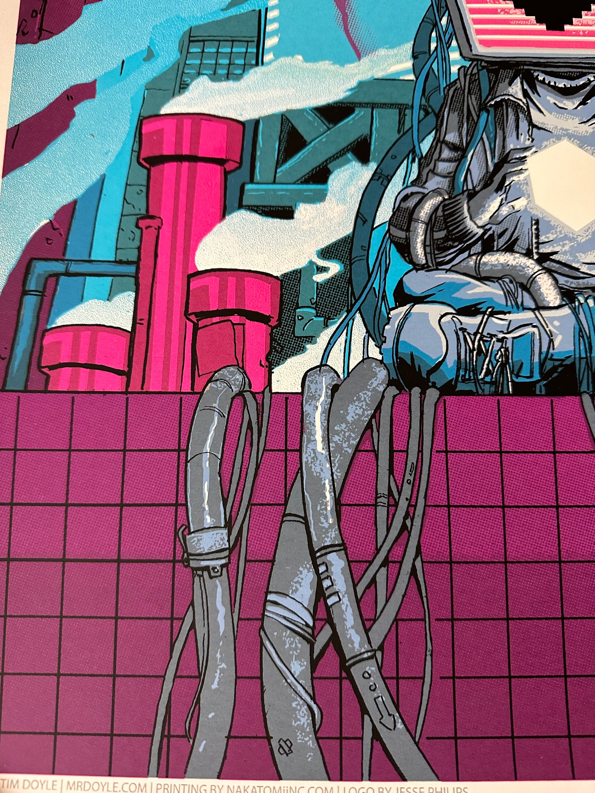 Tim Doyle - SXSW Austin Gaming Event Poster 18x24 art print - detail image 5