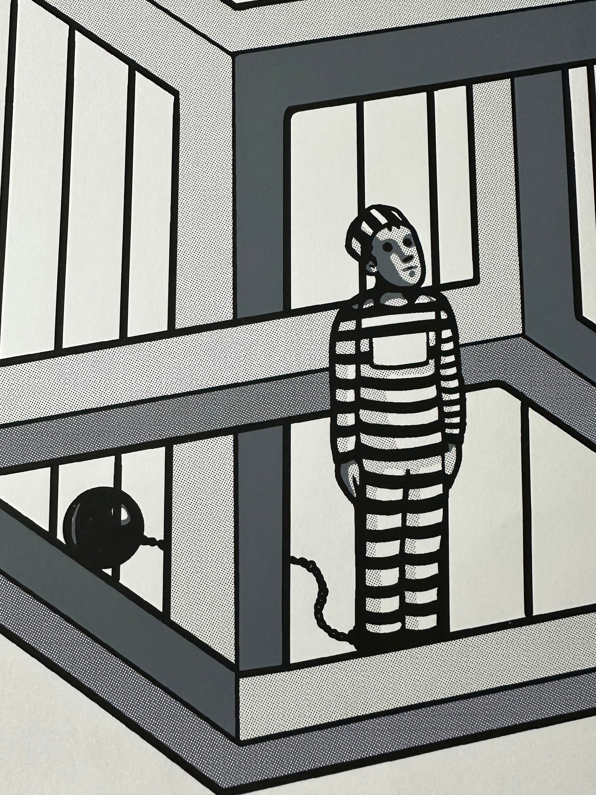 Unknown - Escher's Jail 12x12 art print - detail image 2