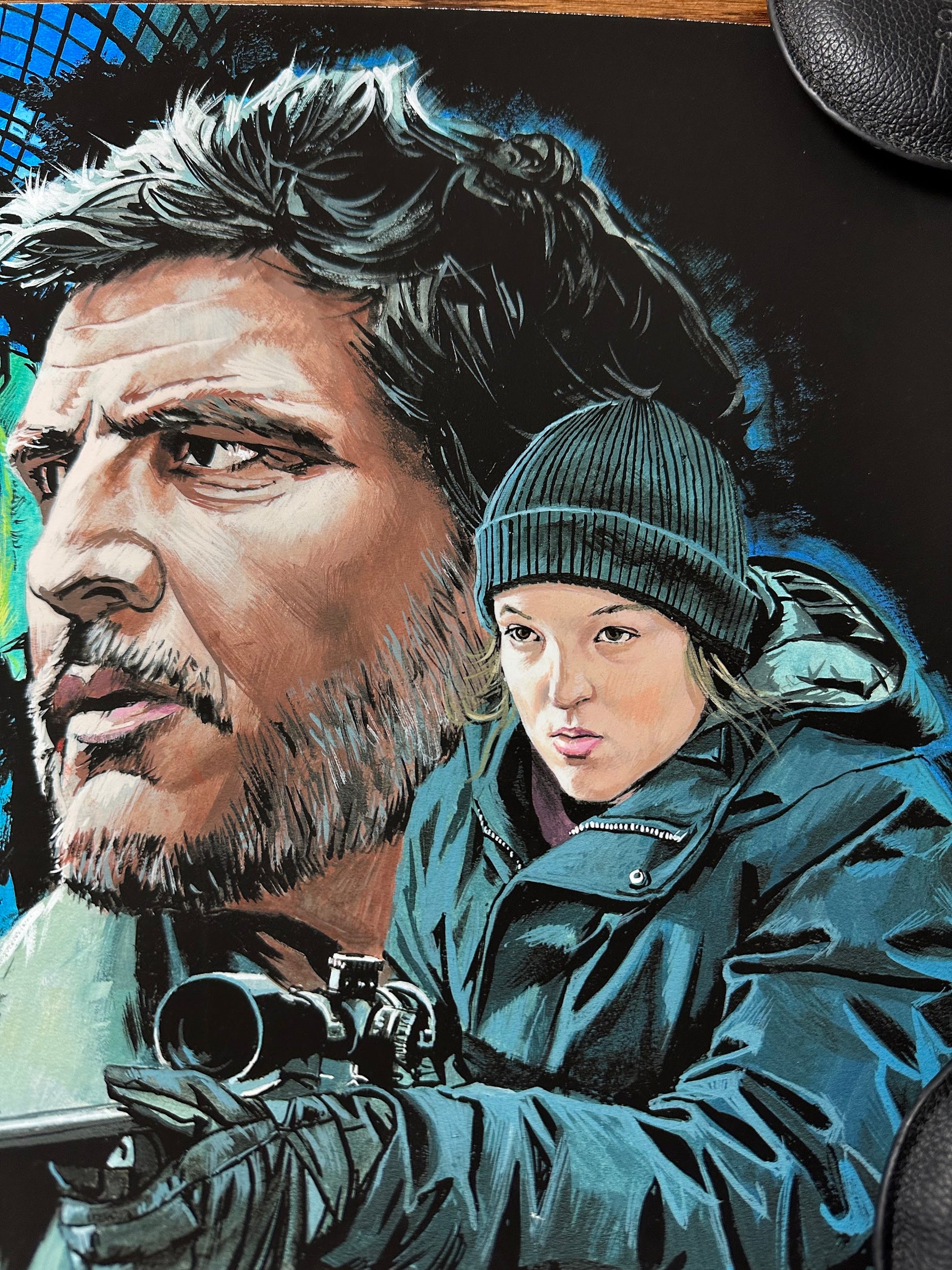 Paul Mann - The Last of Us Portrait 16x12 art print - detail image 2