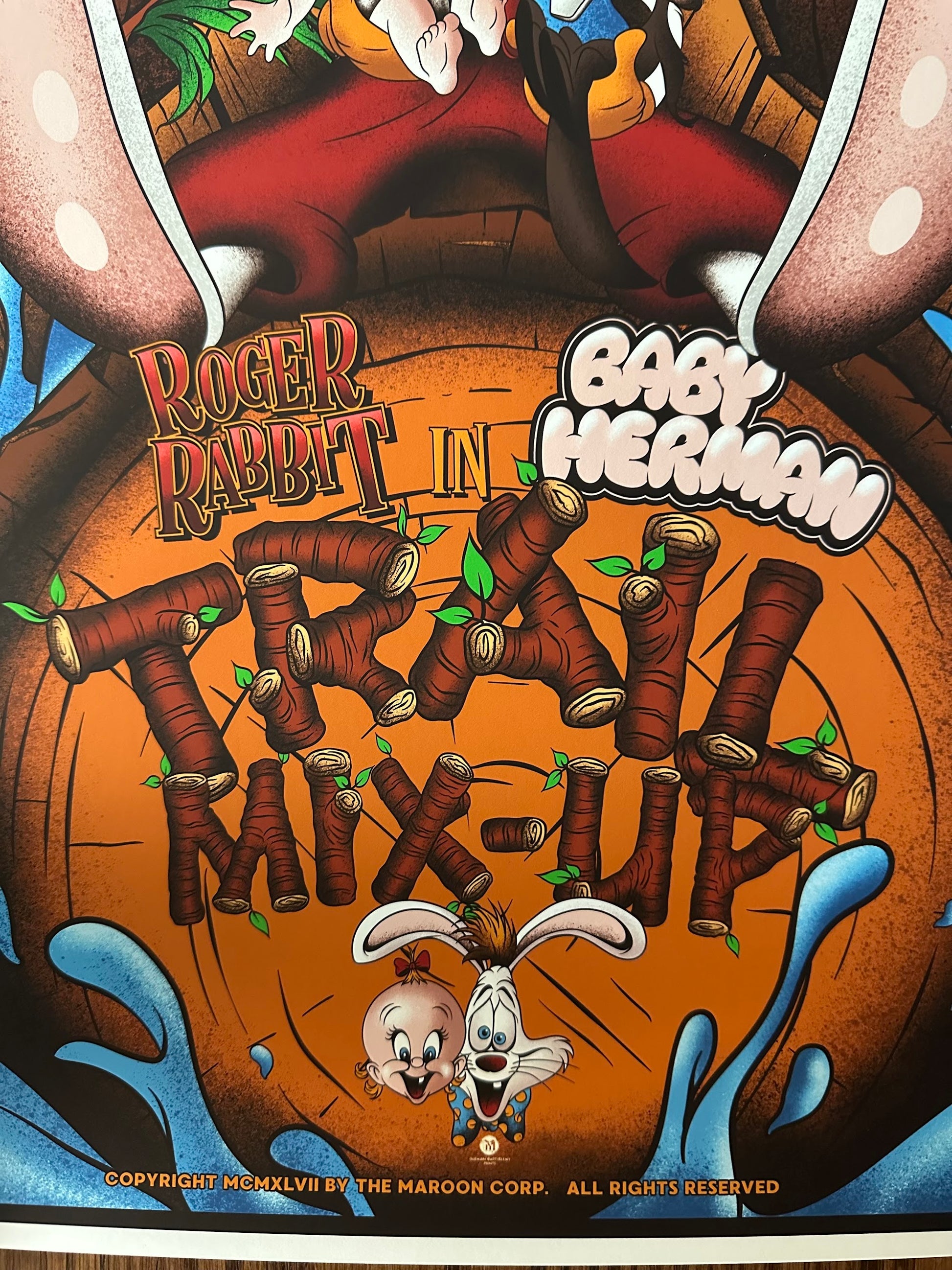 Mainger - Roger Rabbit Trail Mix-Up 16x24 movie poster - detail image 4