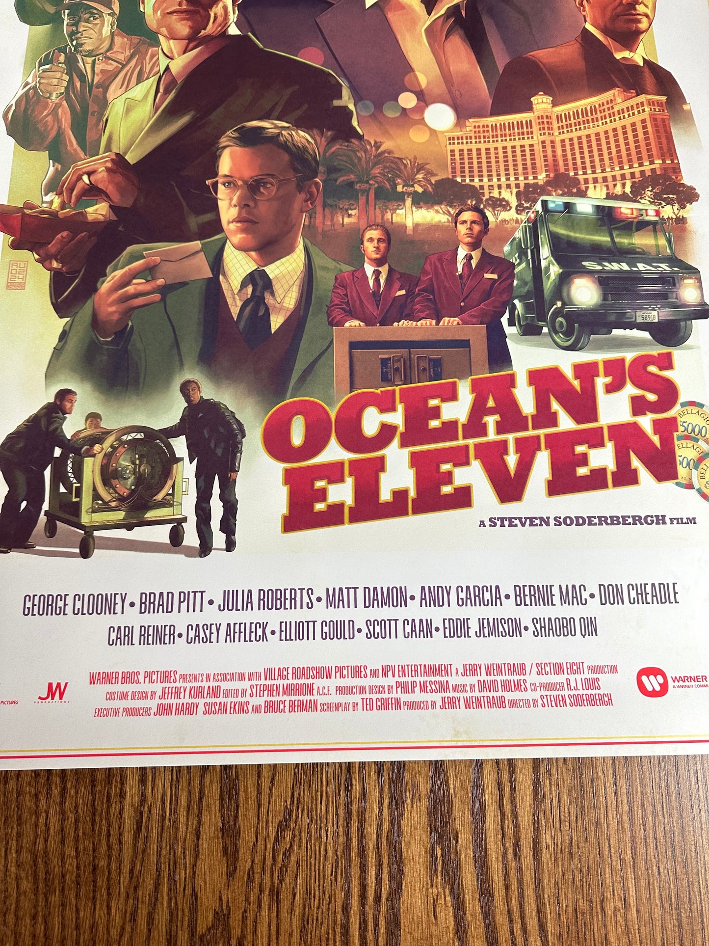 Aurelio Lorenzo - Oceans 11 24x36 movie poster - detail image 8