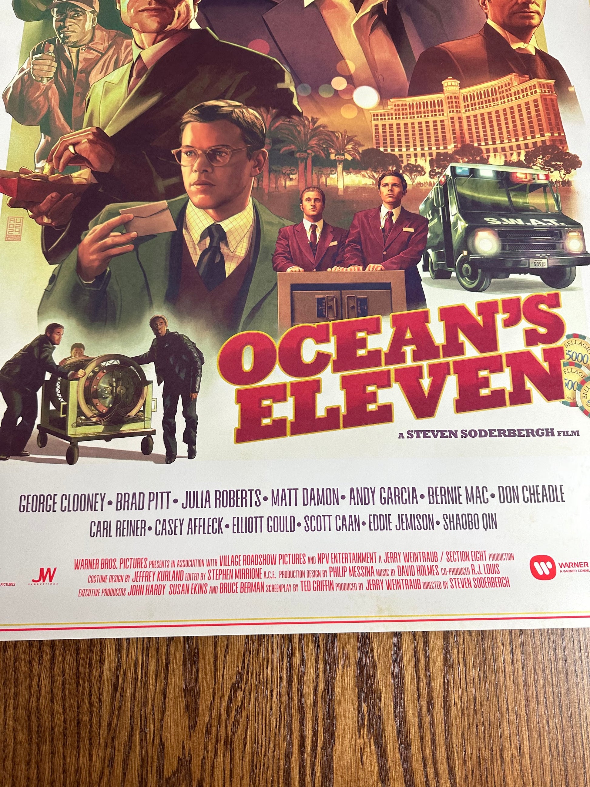 Aurelio Lorenzo - Oceans 11 24x36 movie poster - detail image 8