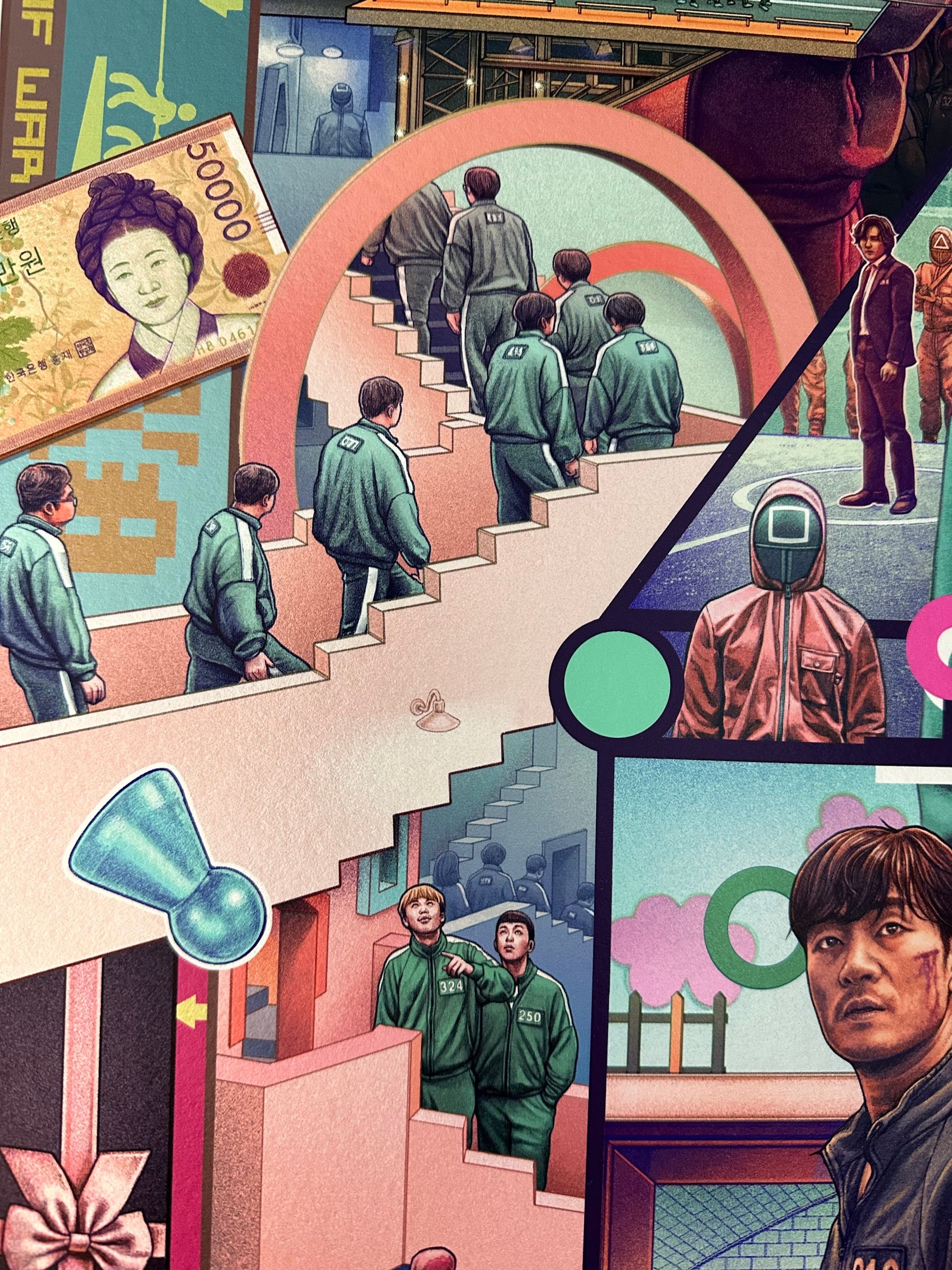 Ise Ananphada - Squid Game Variant 24x36 movie poster - detail image 3