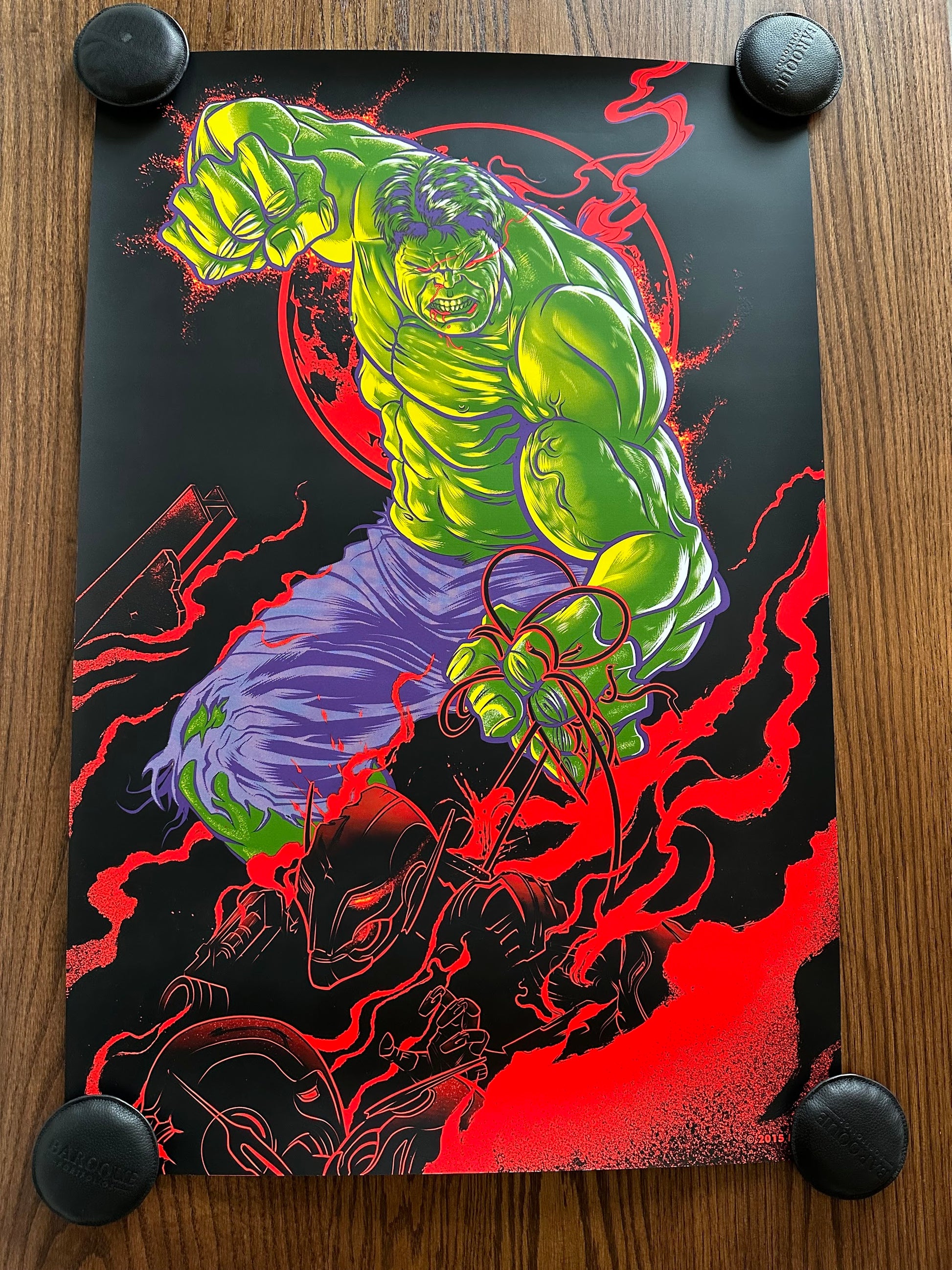 Zombie Yeti - Avengers Hulk 24x36 movie poster