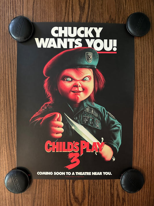 Matt Ryan Tobin - Child's Play 3 Chucky Wants You 18x24 movie poster