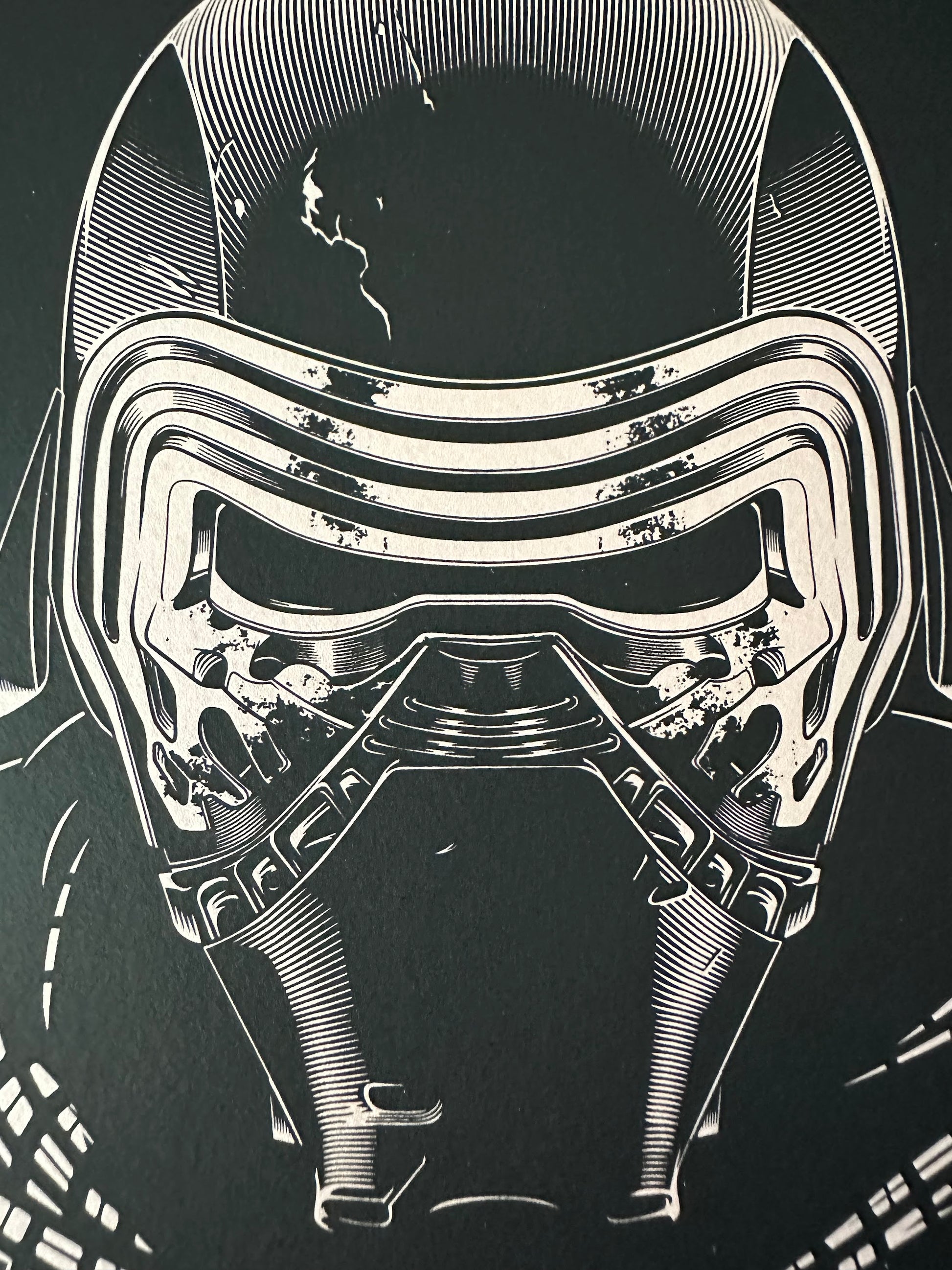 Joshua Budich - Kylo Ren - Rose Gold Variant 6x6 art print - detail image 2