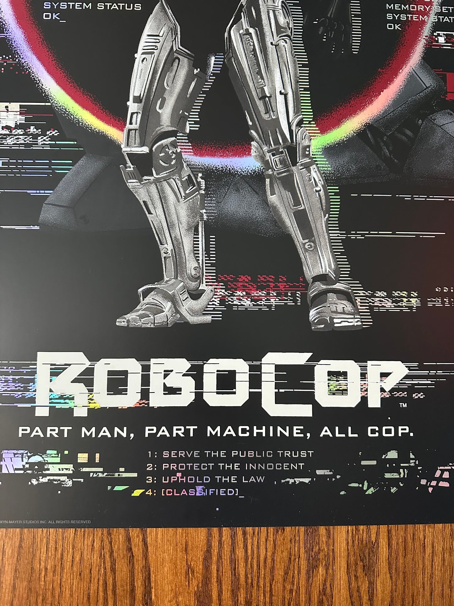 Raid71 - Robocop Holo-Foil 24x36 movie poster - detail image 4