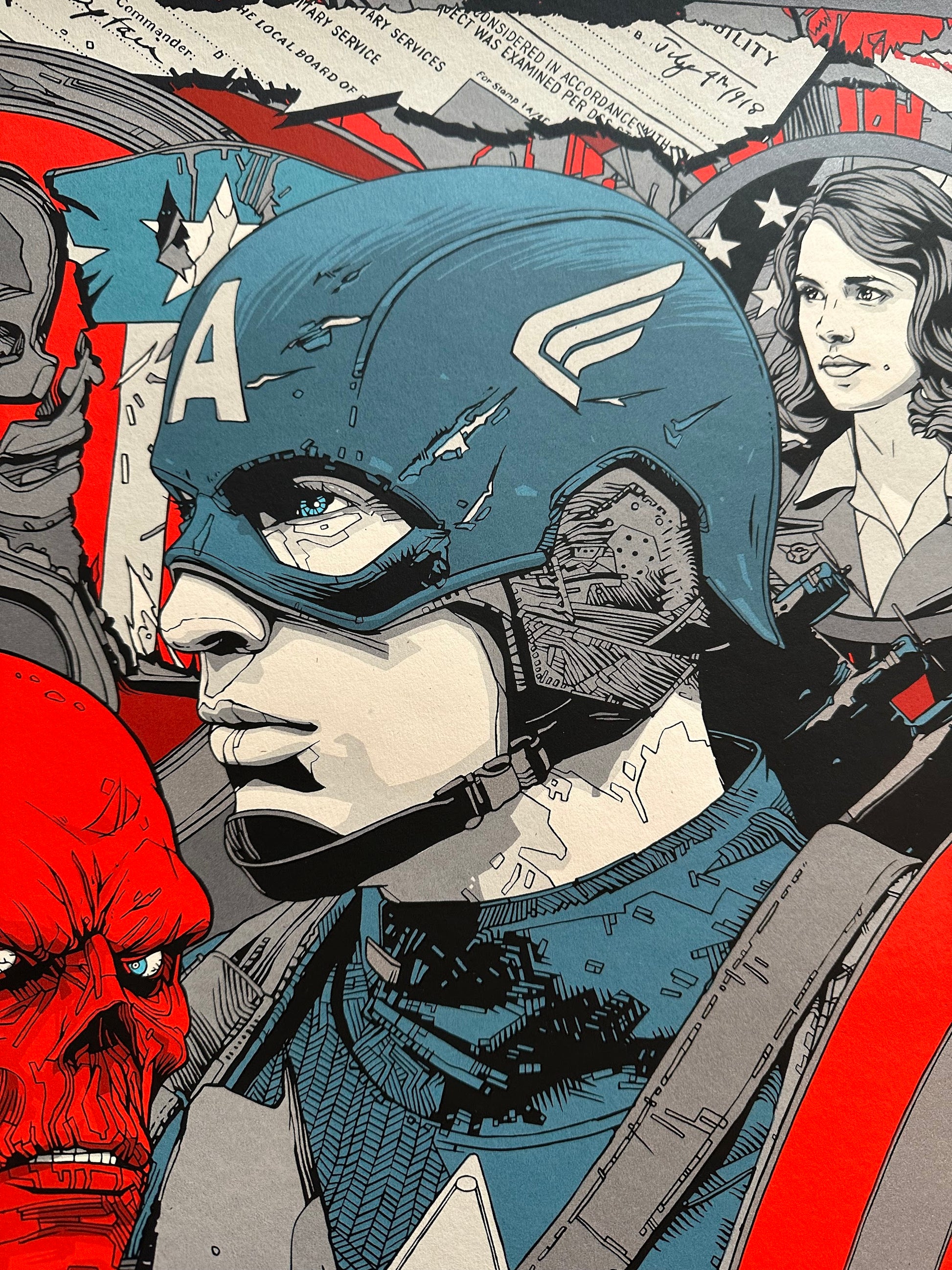 Tyler Stout - Captain America First Avenger 24x36 movie poster - detail image 3