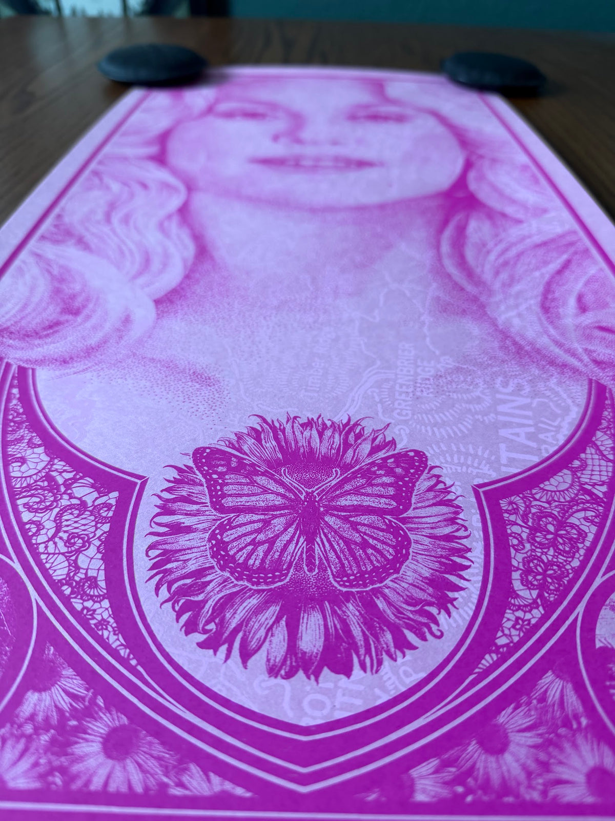 Timothy Pittides - Dolly Parton Mountain Siren - 12x24 - Limited Edition Poster