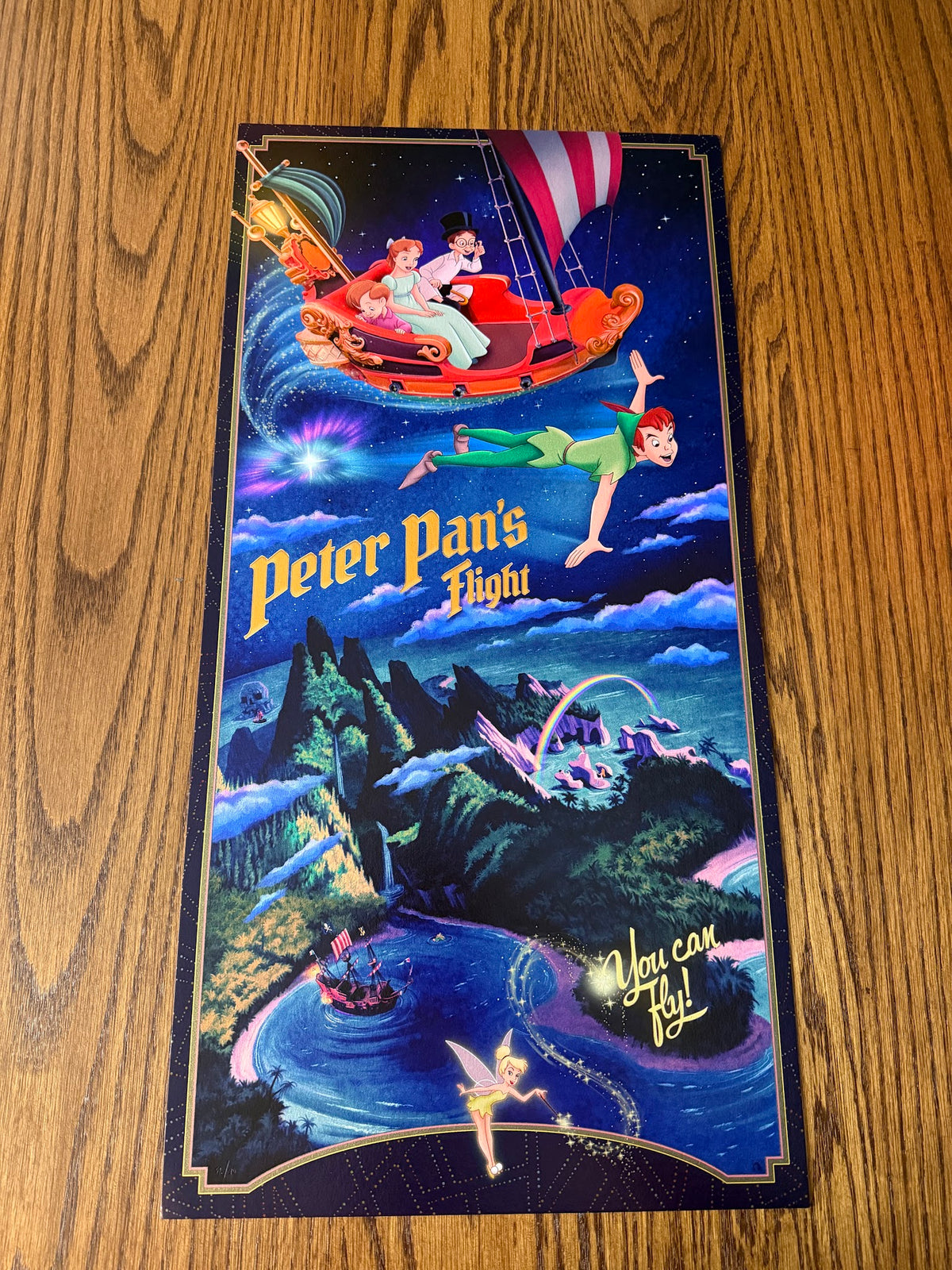 Kevin Wilson - Peter Pan's Flight - 12x24 - Limited Edition Poster