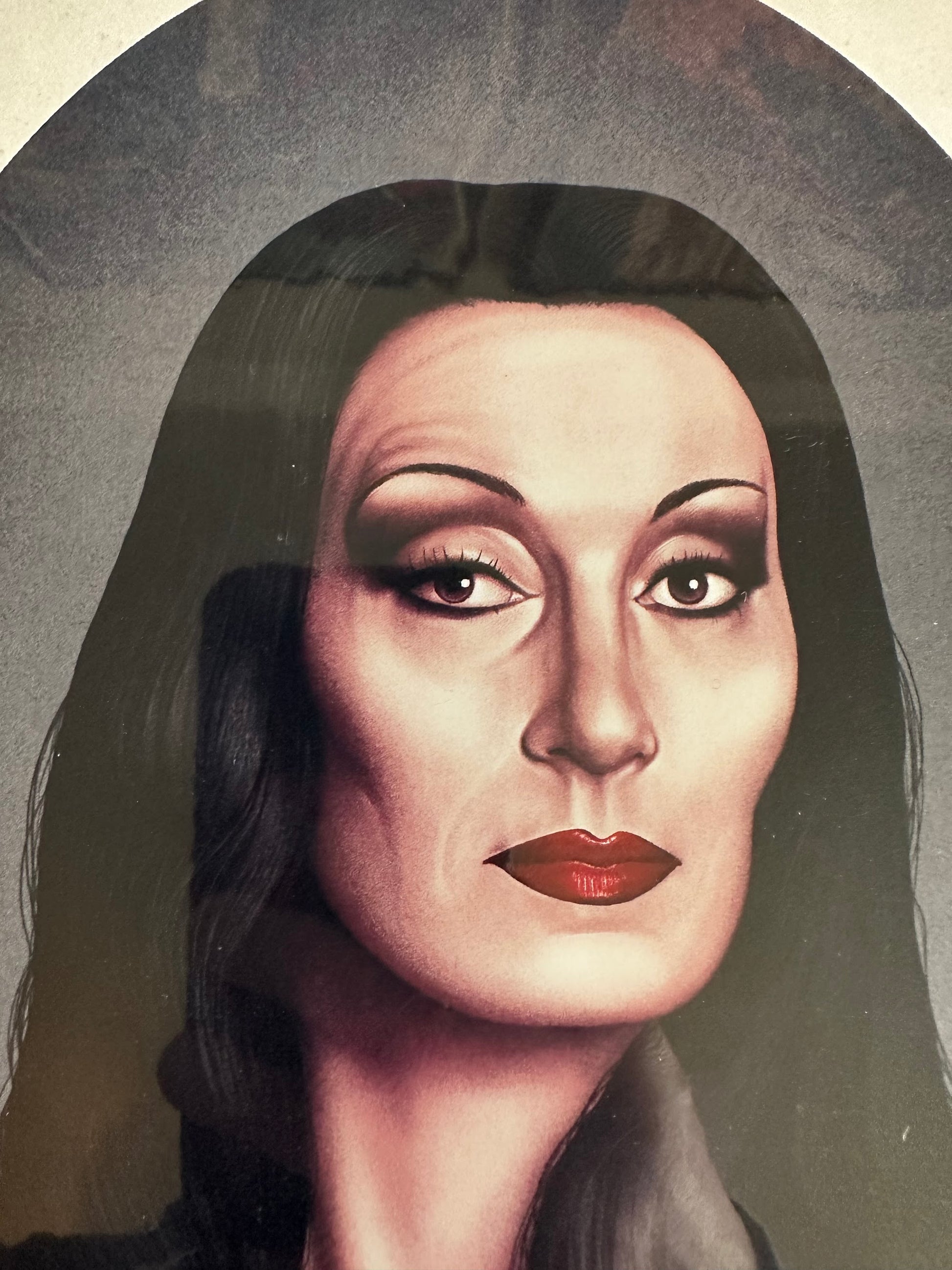 Sara Deck - Addams Family Portrait - Morticia Addams 8x10 art print - detail image 2