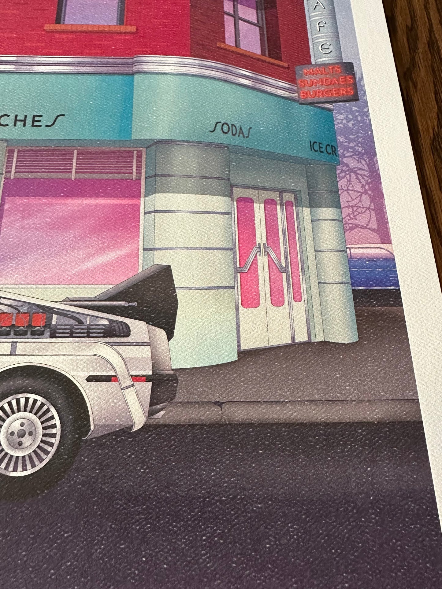 Zita Walker - Back to the Future "Lou's" 12.5x15.5 art print - detail image 4