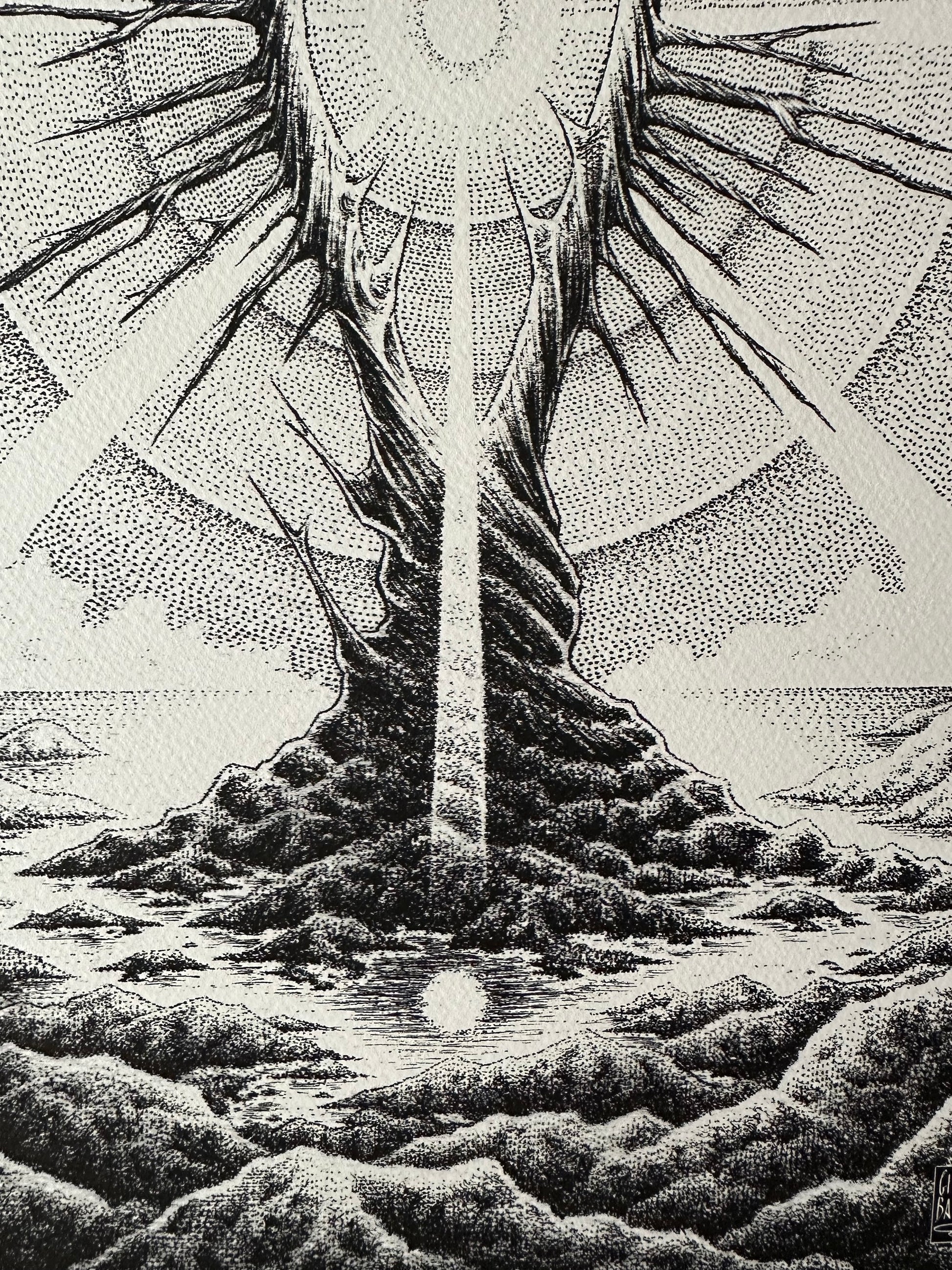 Giuseppe Balestra - Lord of the Rings Eye of Sauron 11.6x16.5 art print - detail image 3