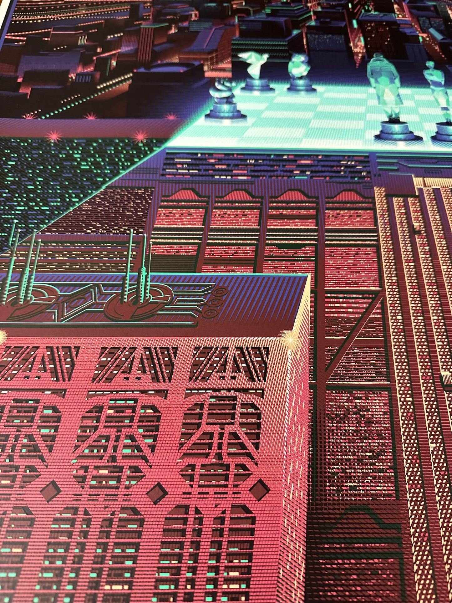 Laurent Durieux - Blade Runner "The Final Chess Game" 24x36 movie poster - detail image 4