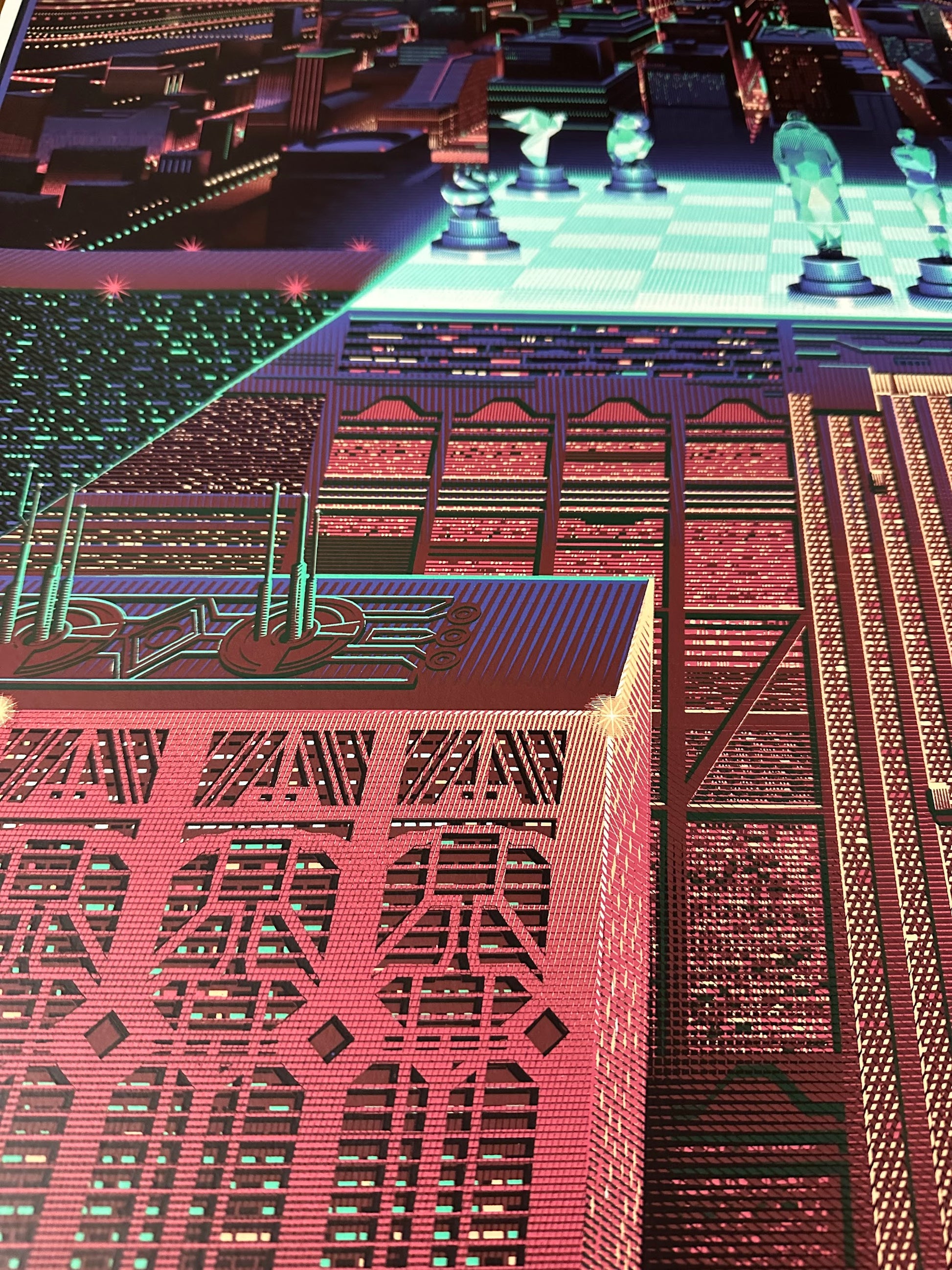 Laurent Durieux - Blade Runner "The Final Chess Game" 24x36 movie poster - detail image 4