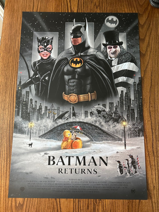 Richard Philpott - Batman Returns Variant 24x36 movie poster