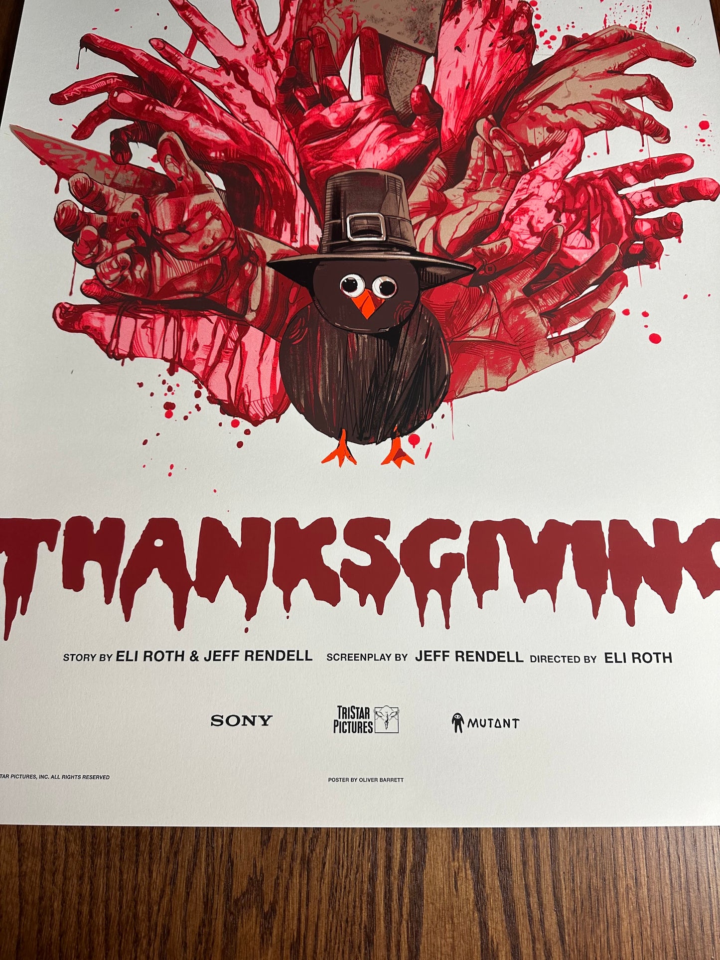 Oliver Barrett - Thanksgiving 24x36 movie poster - detail image 3