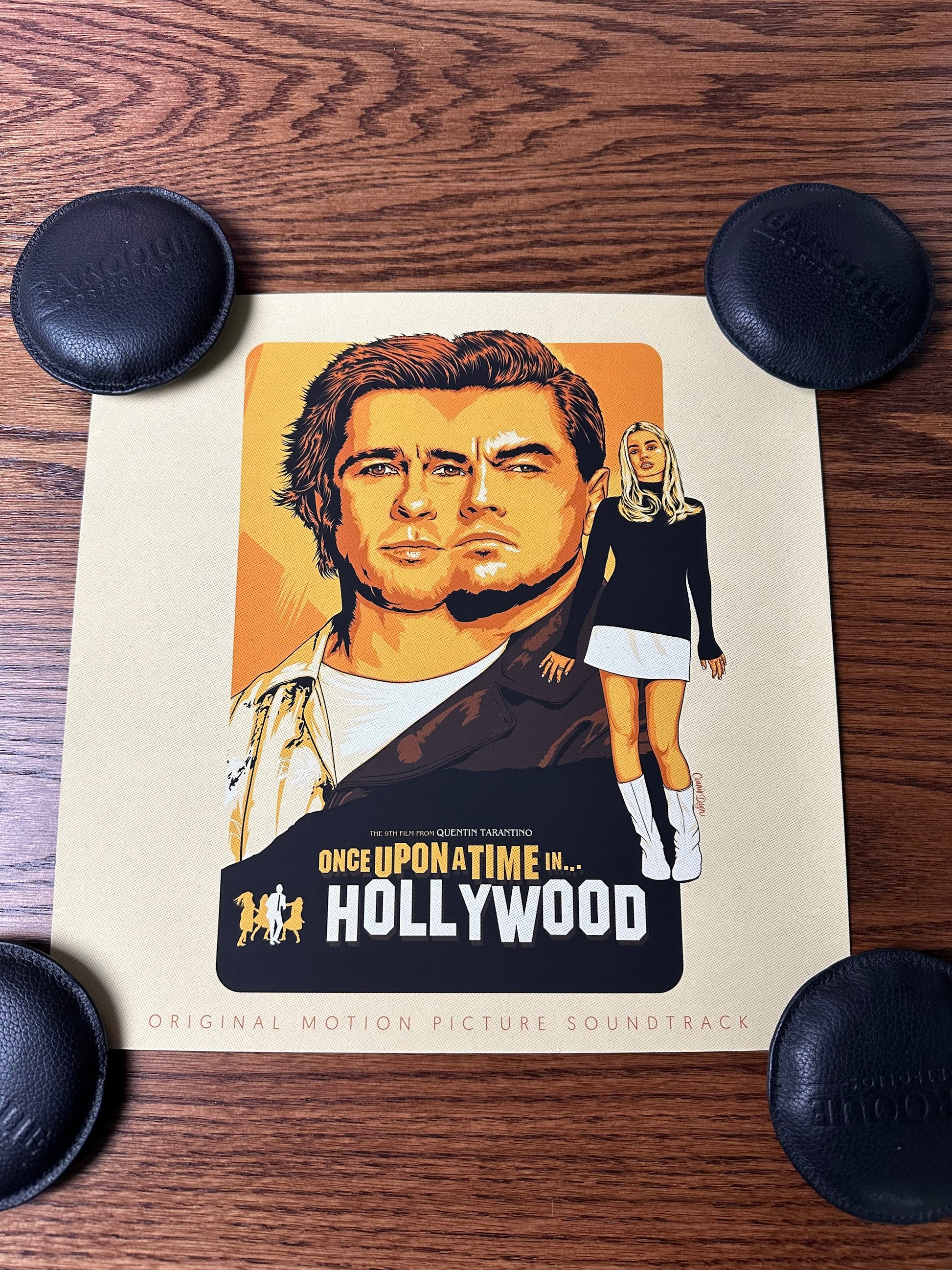 CranioDsgn - Once Upon a Time in Hollywood Vinyl Cover 12x12 art print