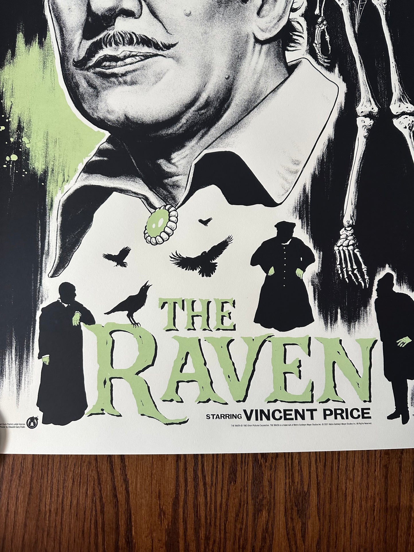 Ghoulish Gary - The Raven GID 24x36 movie poster - detail image 4